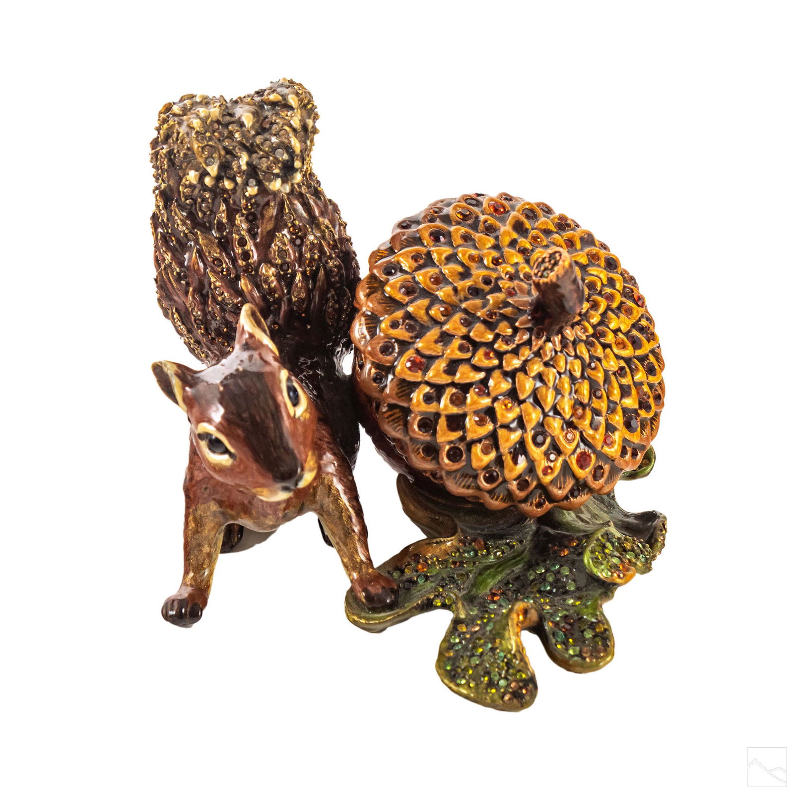 Jay Strongwater SIGNED Squirrel with Acorn Clock (1 of 6)