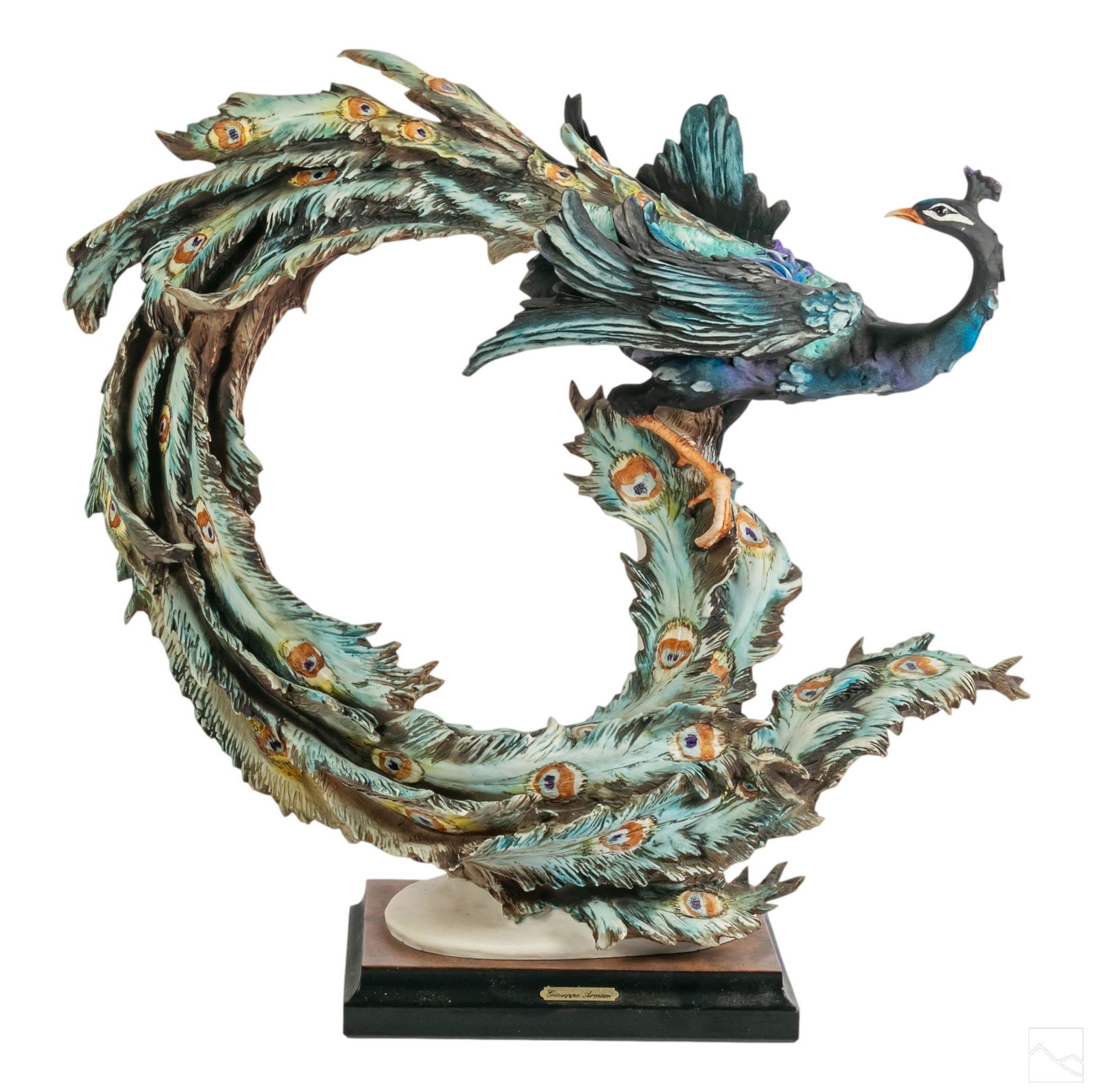 Giuseppe Armani Large Peacock Capodimonte Figurine (1 of 8)