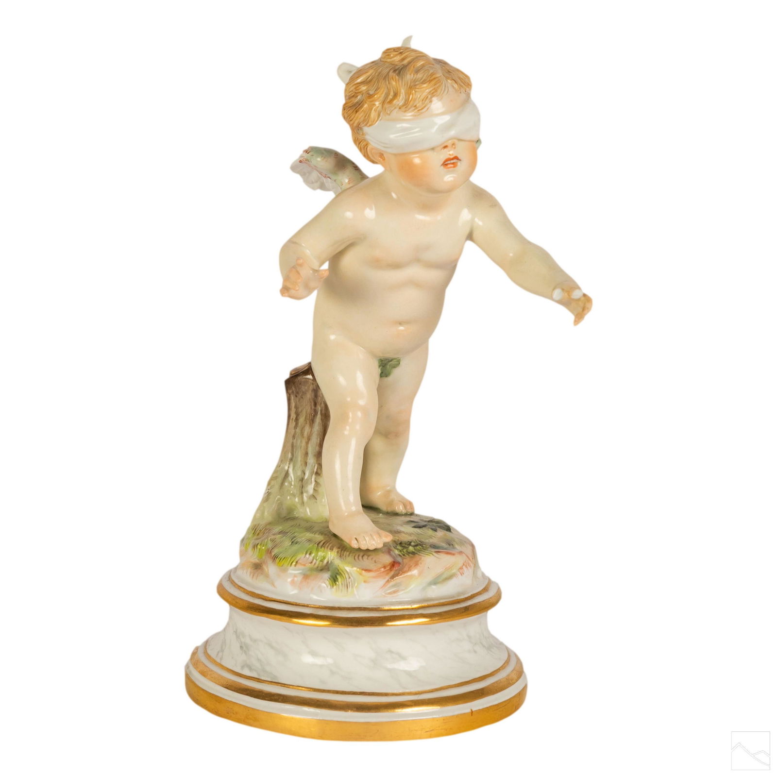 Meissen German Porcelain Blindfold Cupid Figurine (1 of 7)