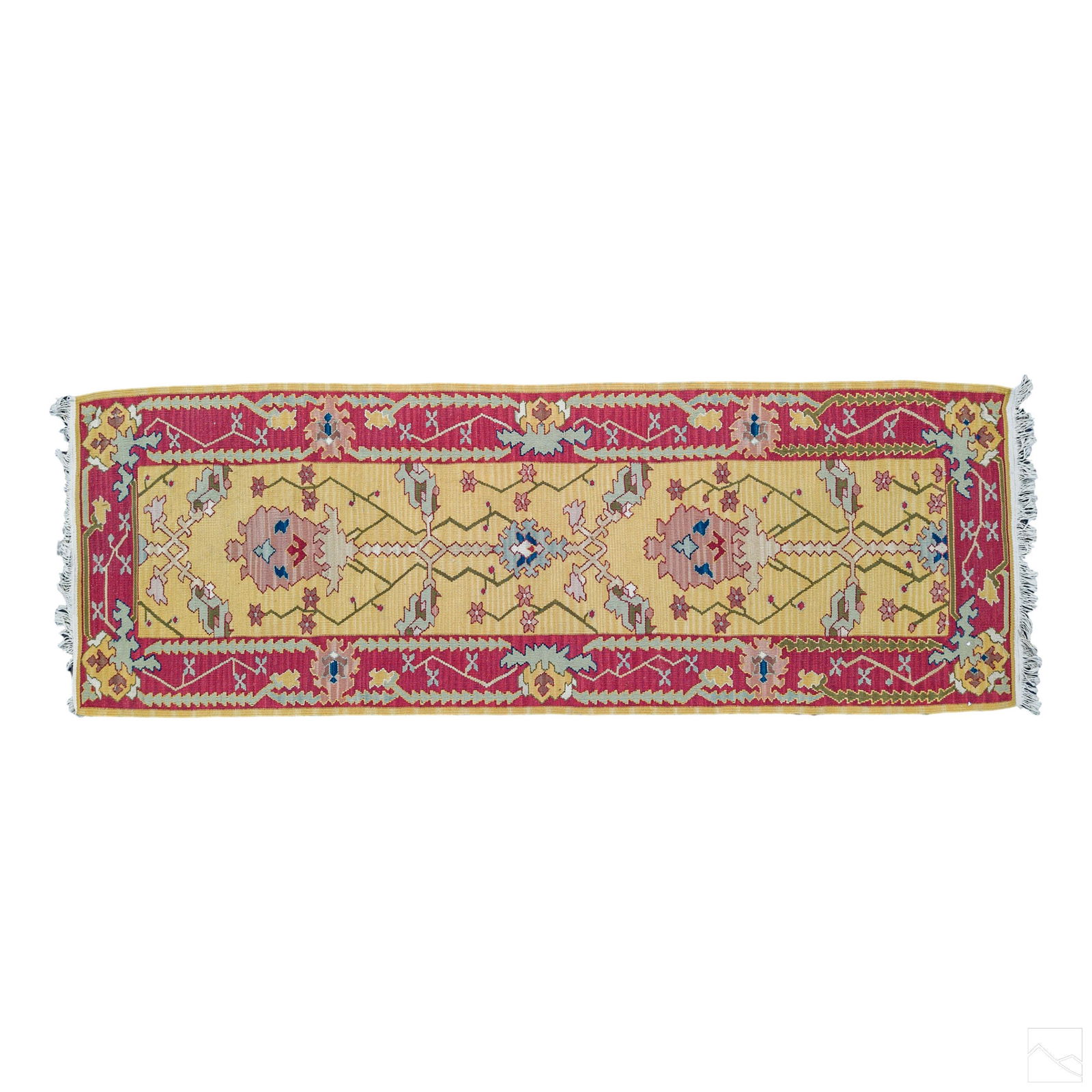 Oriental 97" Hand Knotted Wool Carpet Runner Rug (1 of 4)
