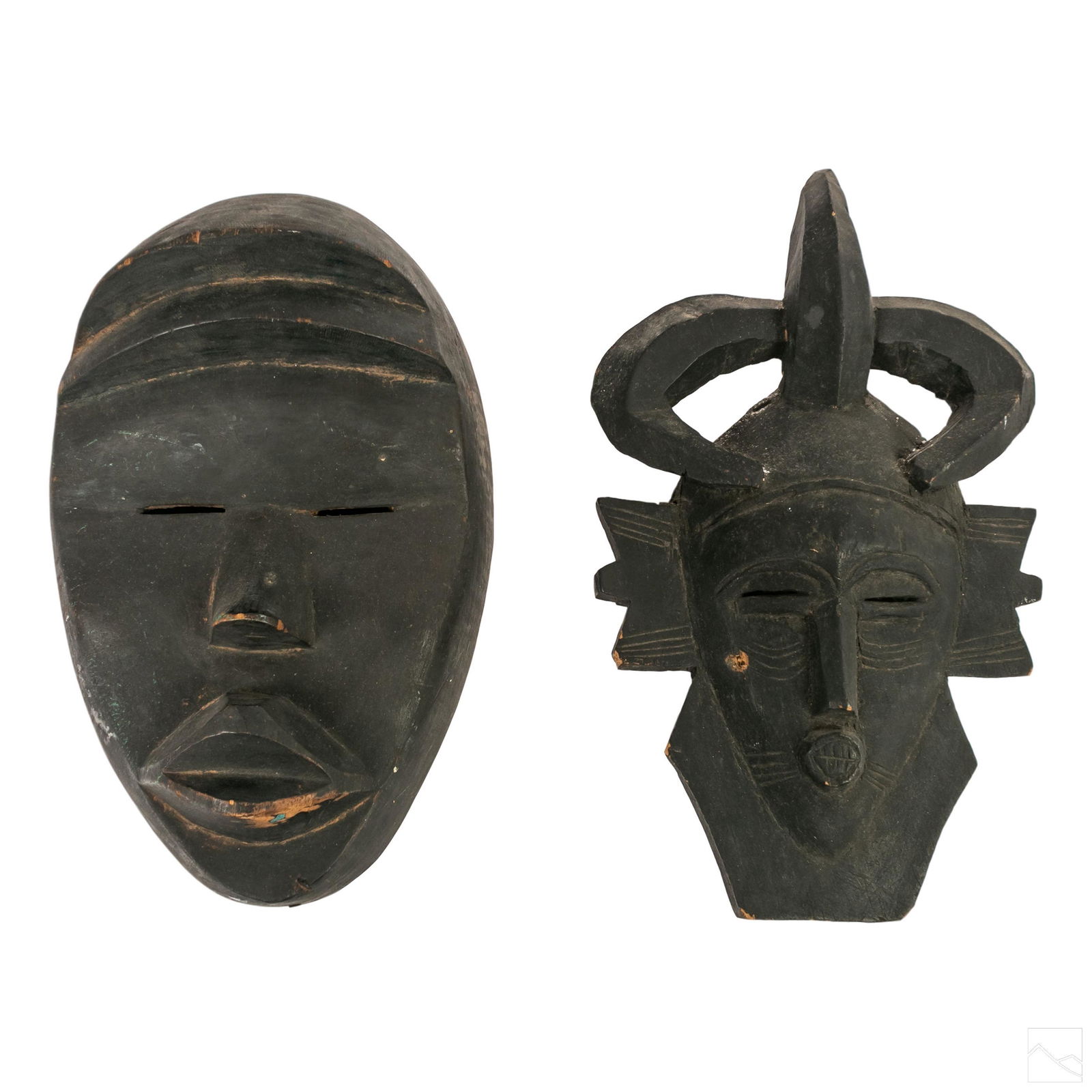 African Dan Tribal Carved Decorative Wooden Masks (1 of 7)