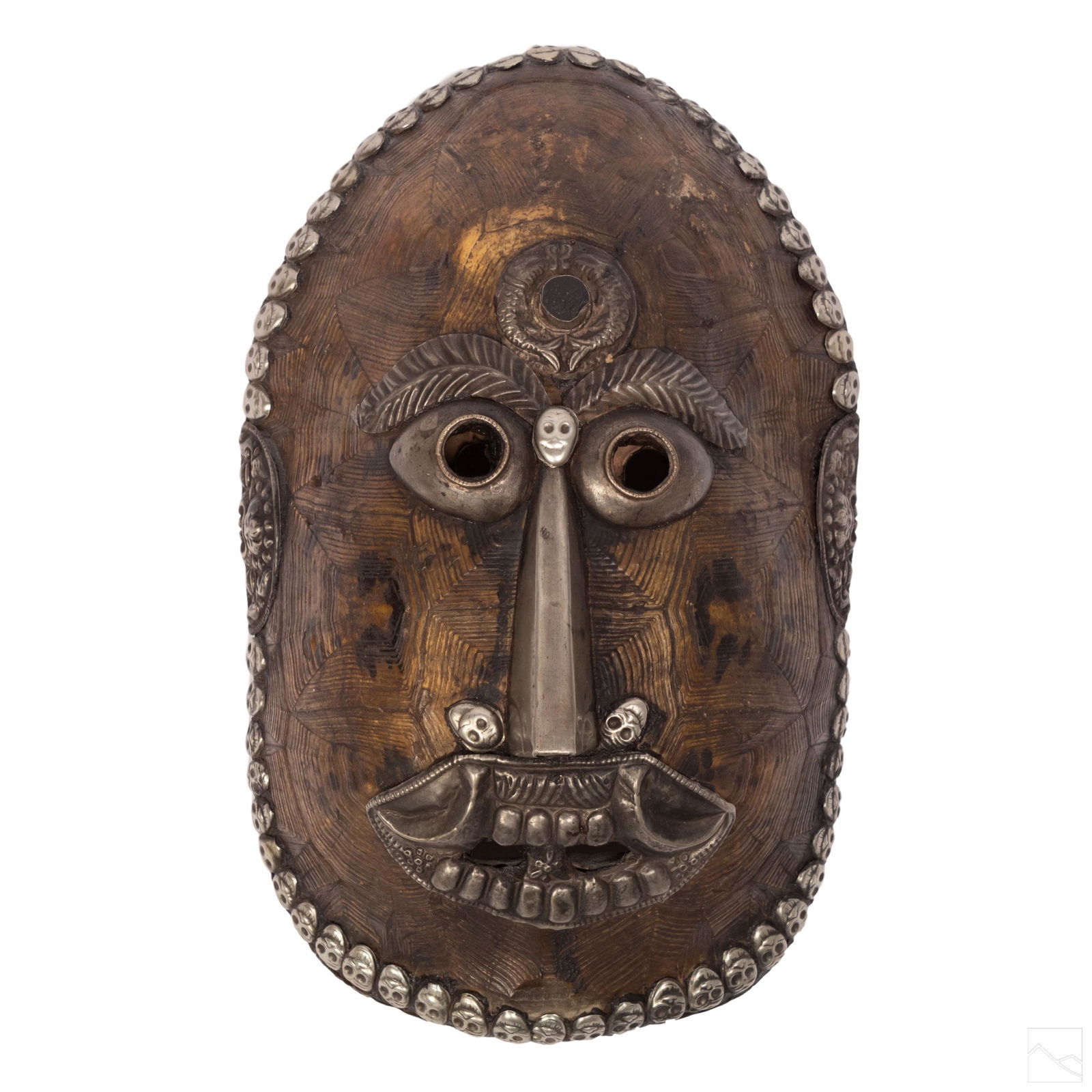 Chinese Tibetan Vintage Buddhist Ritual Shell Mask (1 of 7)