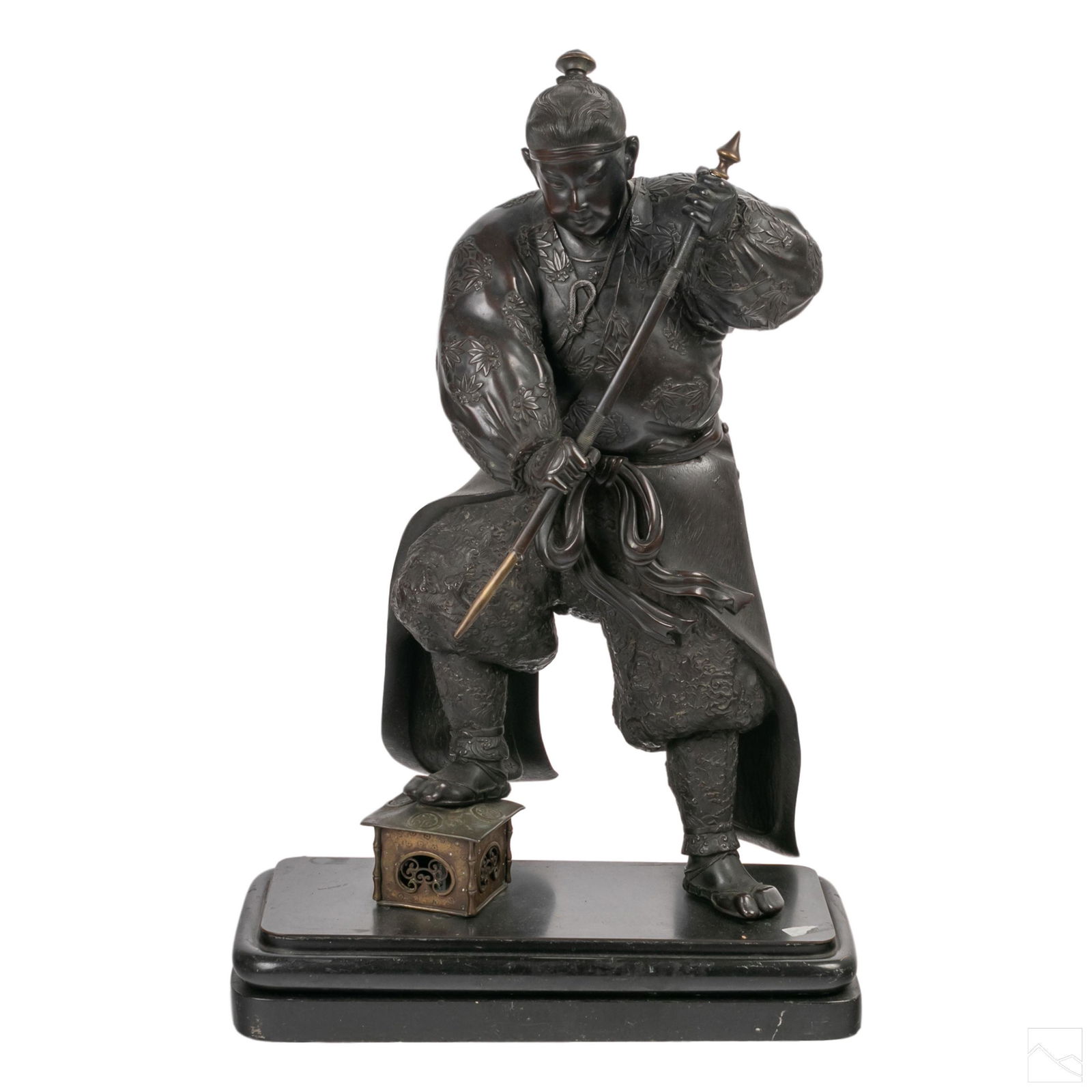 Japanese Antique Bronze Samurai Figurine Sculpture Apr 28, 2021