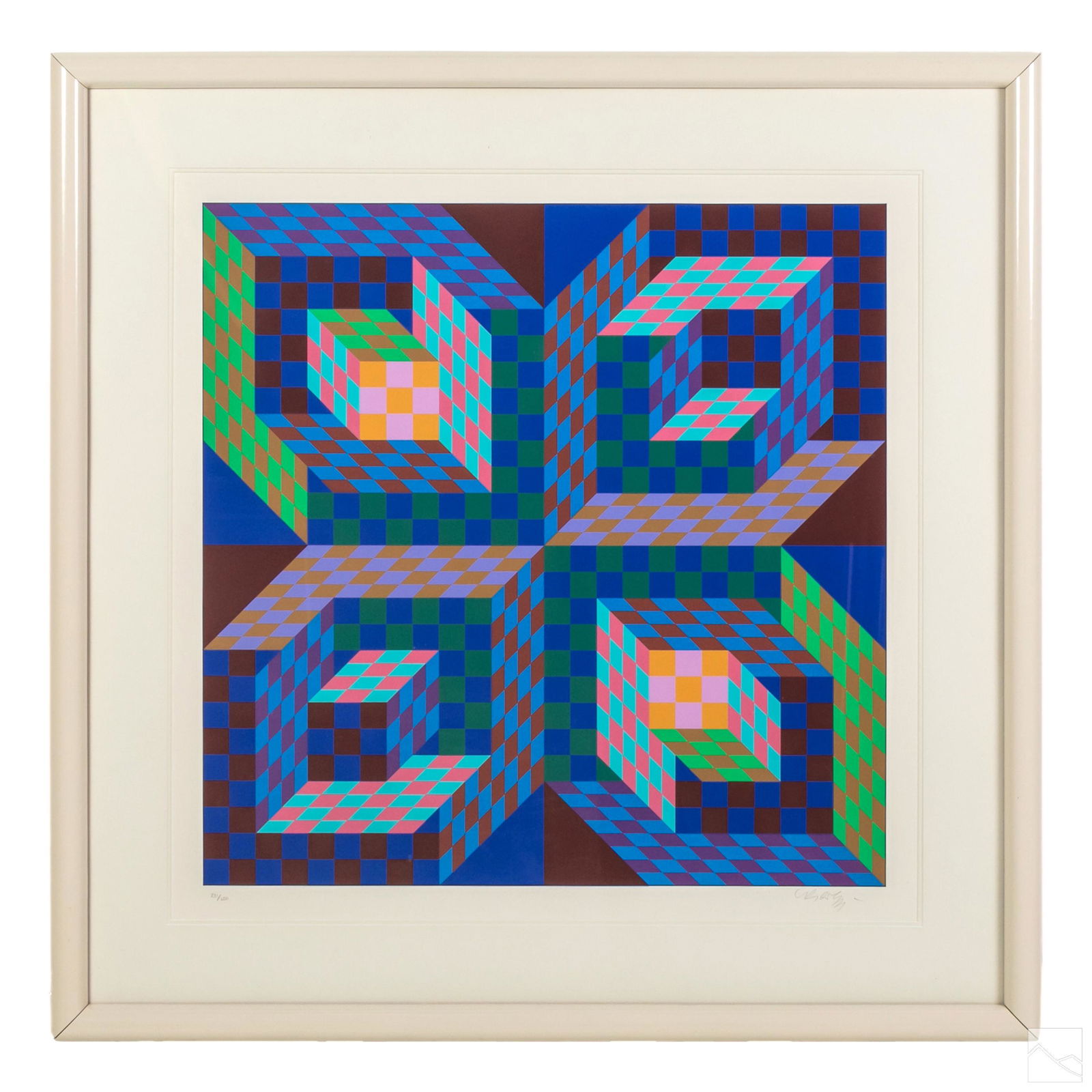Victor Vasarely 1906-1997 Abstract Op Art LE Print (1 of 8)