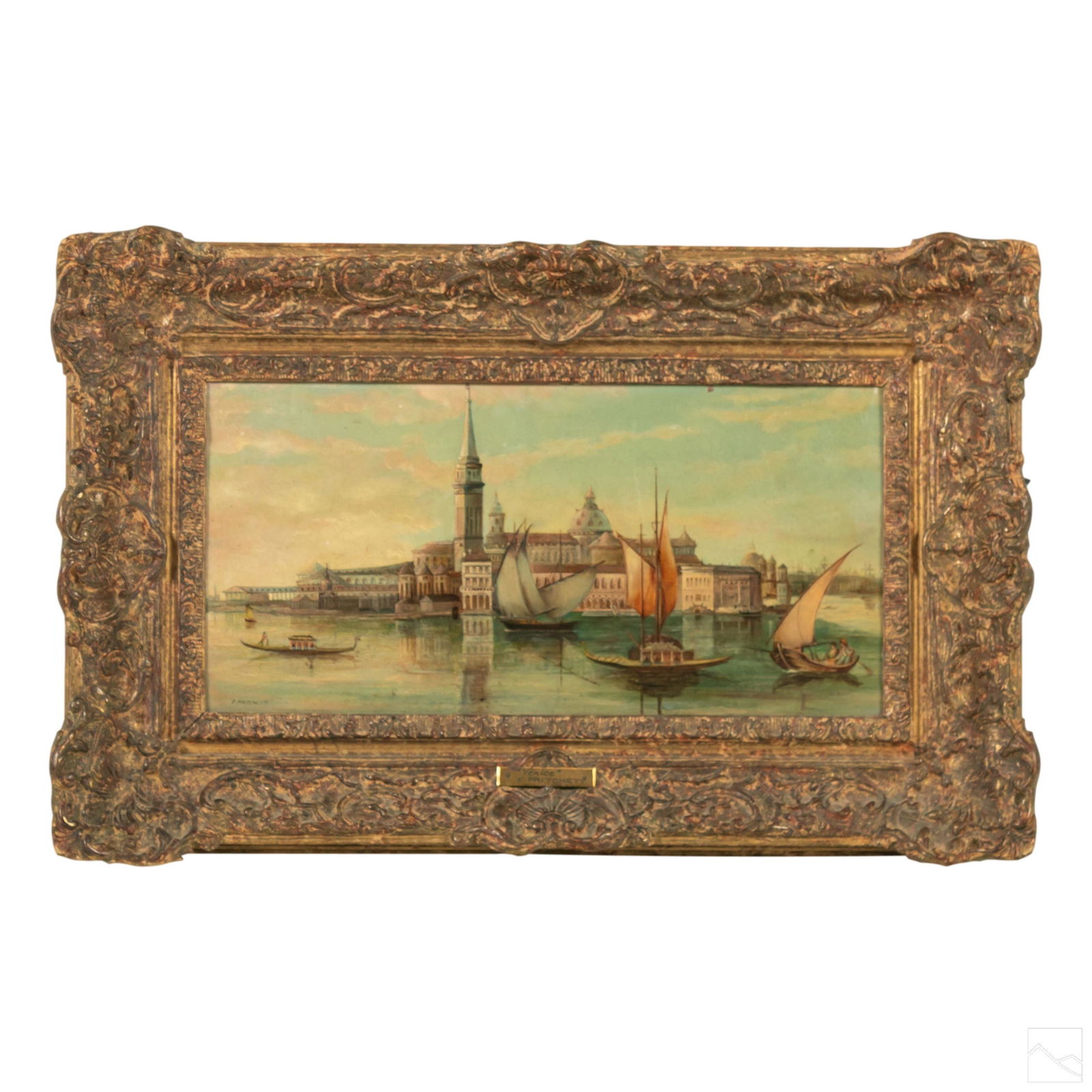 Edward Pritchett 19th Cen Venice Seascape Painting (1 of 6)