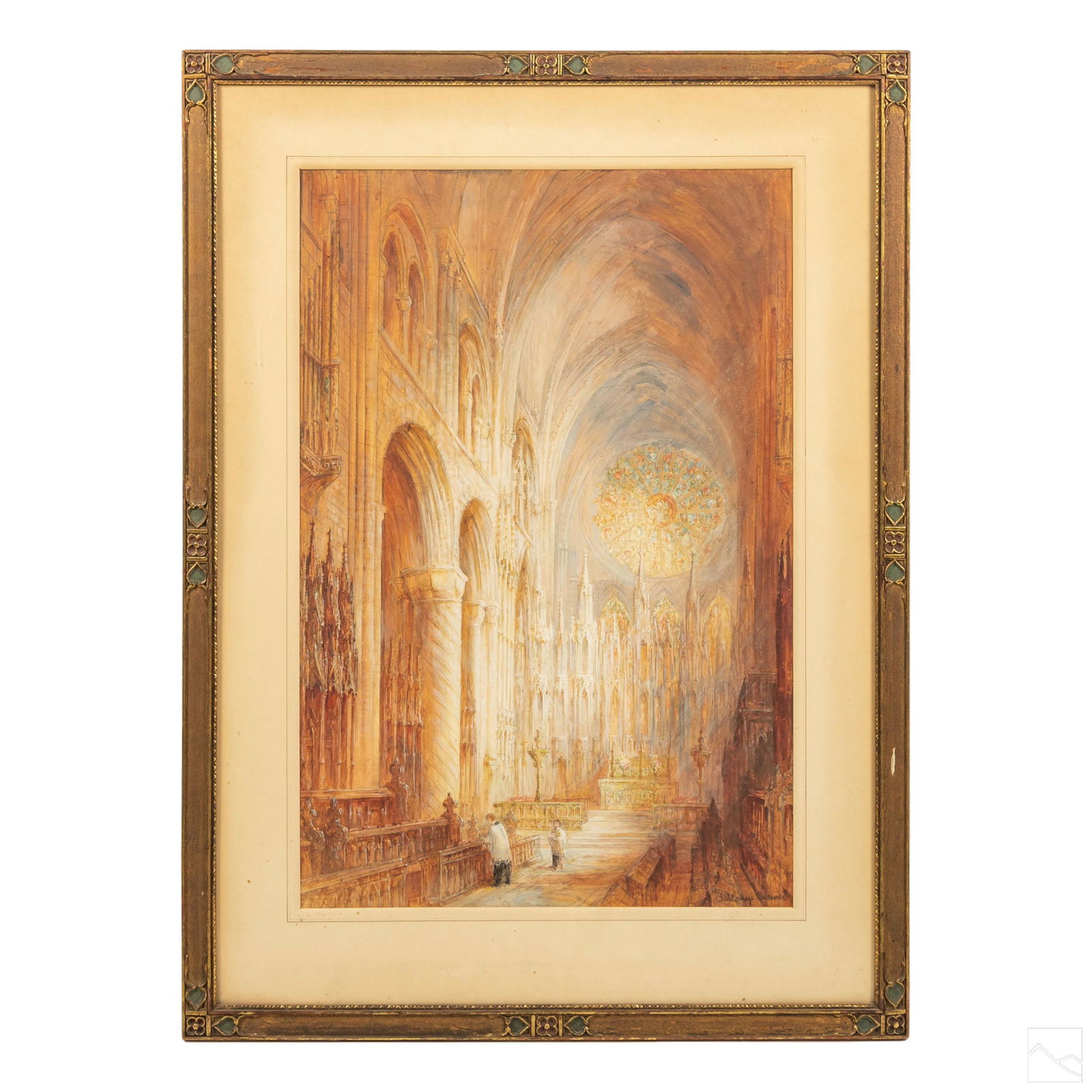 James A Brewer (1881-1946) St. Patrick's Cathedral (1 of 6)