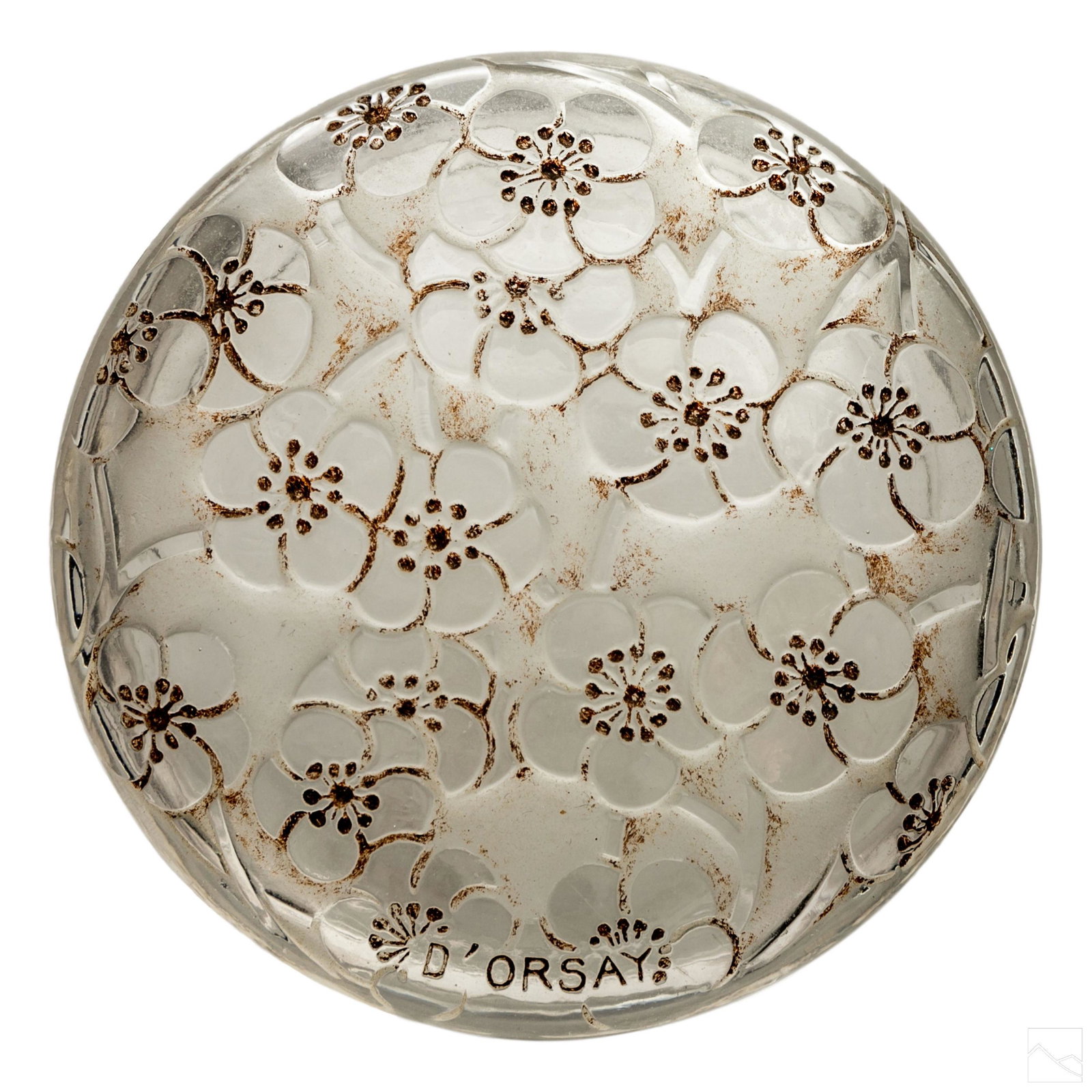 Rene Lalique Art Deco "Le Lys D'Orsay" Powder Box (1 of 6)