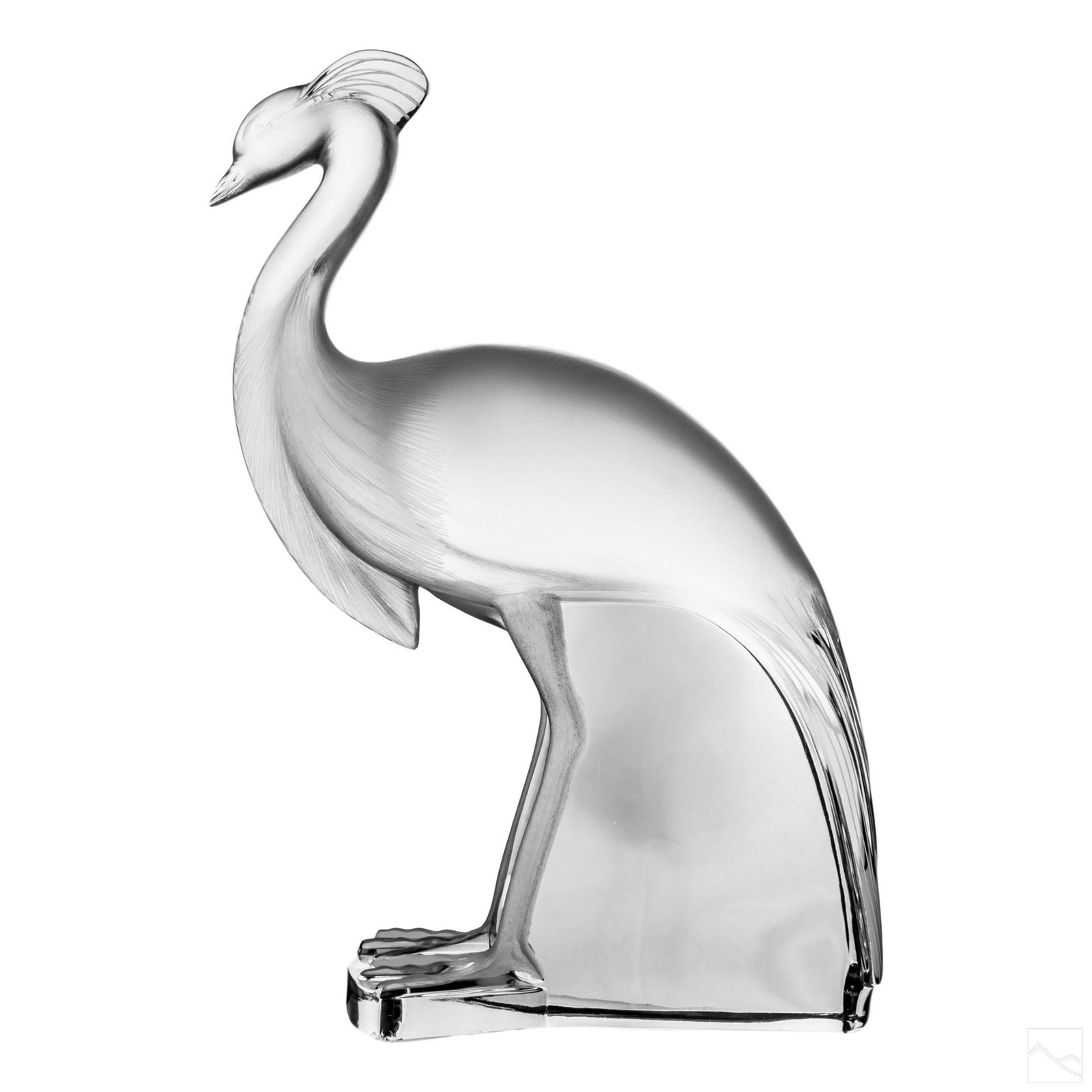 Lalique Crystal "Louisiane" Peacock Bird Sculpture (1 of 7)