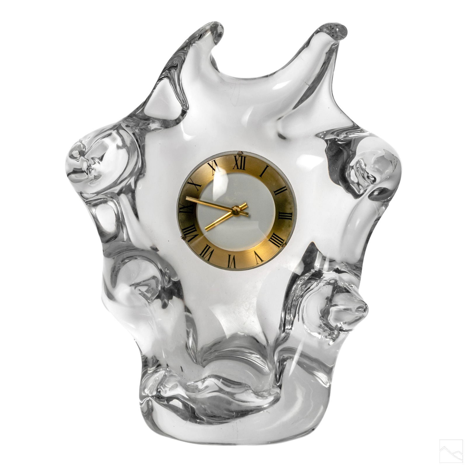 Schneider Glass Vintage French Modern Molded Clock (1 of 7)