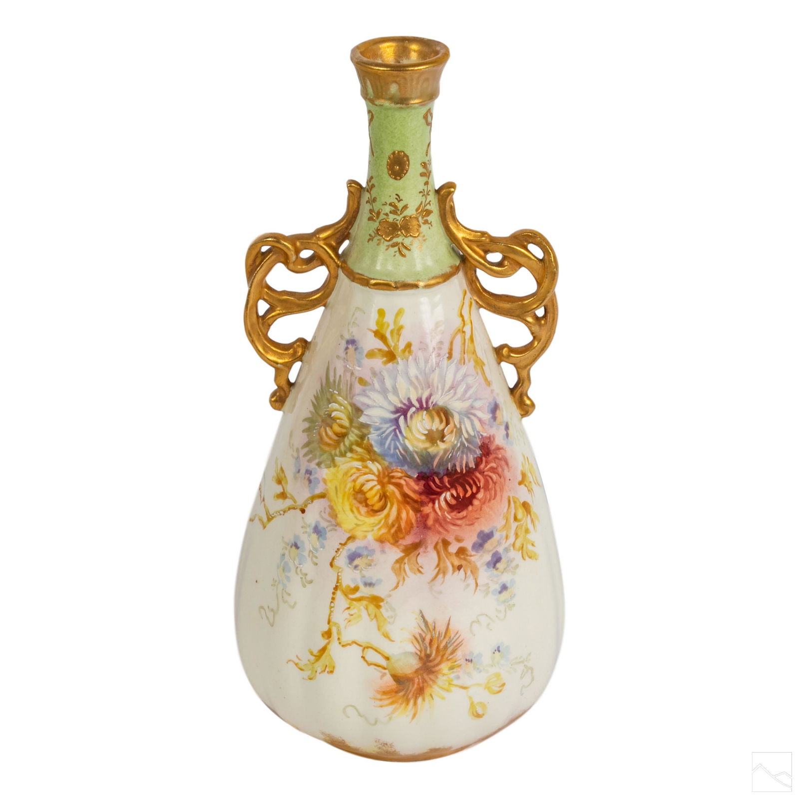 Royal Bonn 8" Antique German Porcelain Floral Vase (1 of 6)