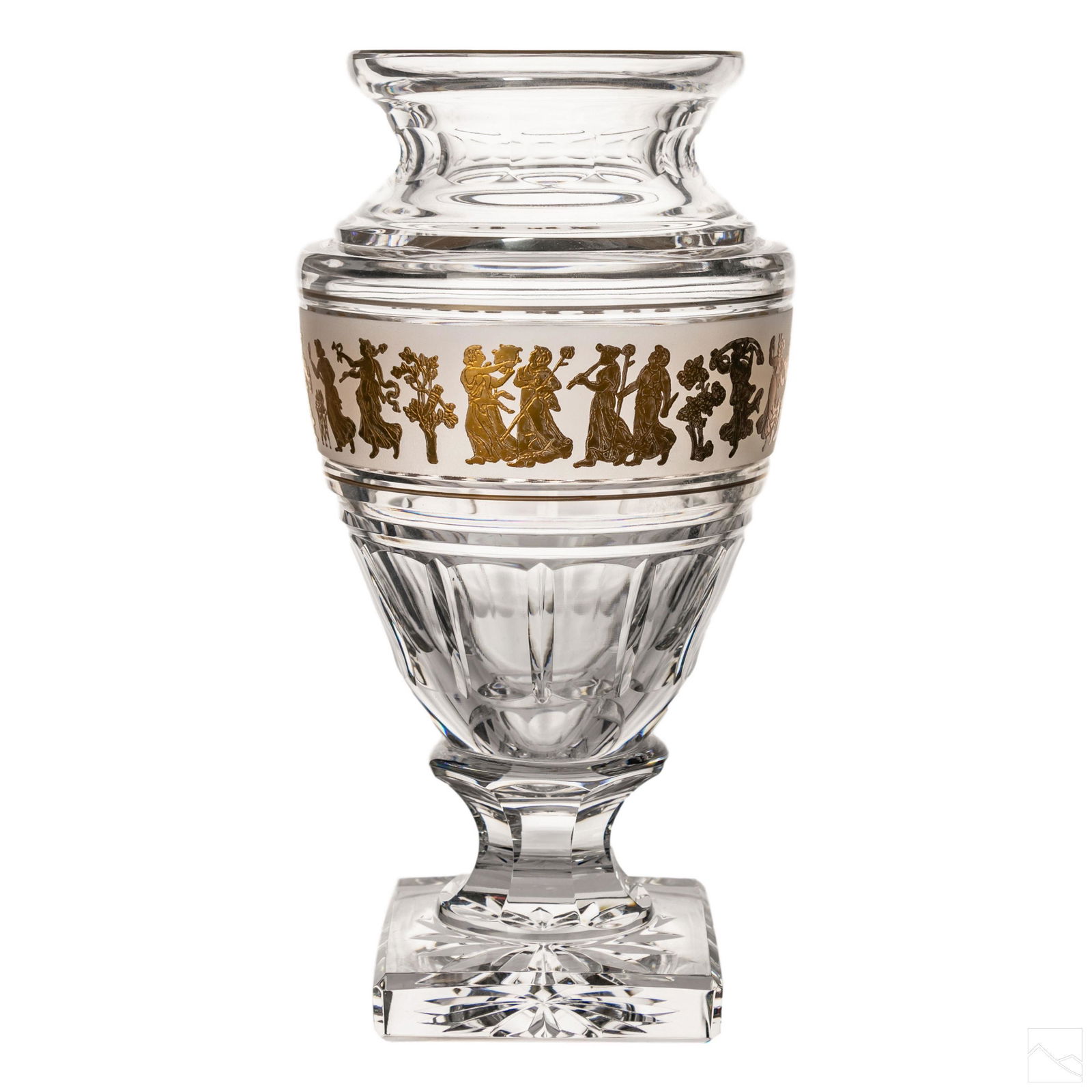 Val St Lambert Belgian Antique Glass Jupiter Vase (1 of 5)