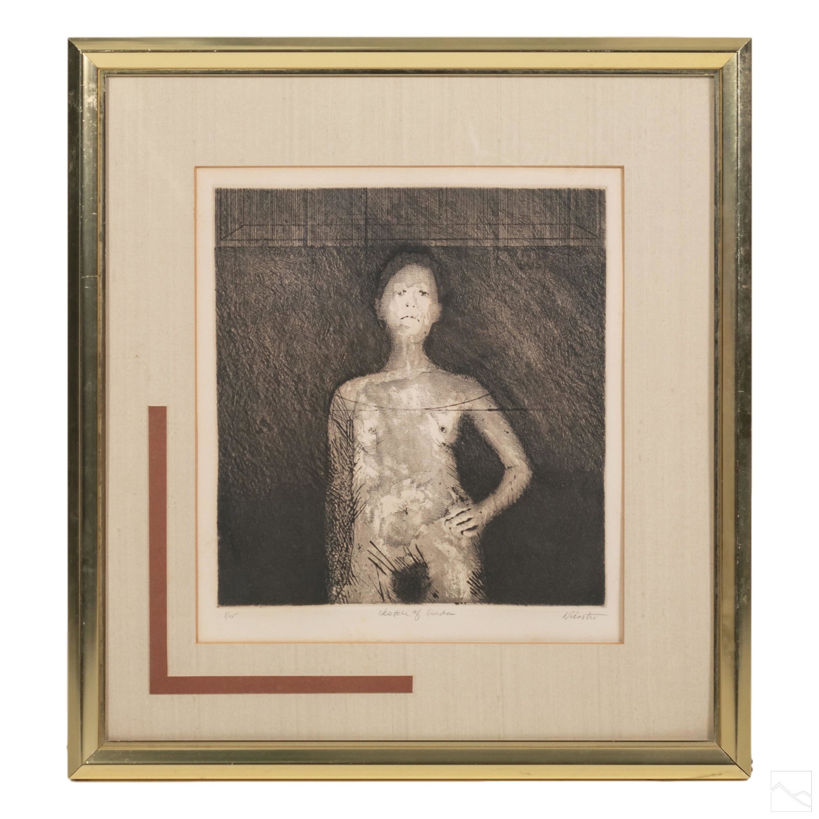 Joe Nicastri b.1945 Signed Abstract Portrait Litho (1 of 7)