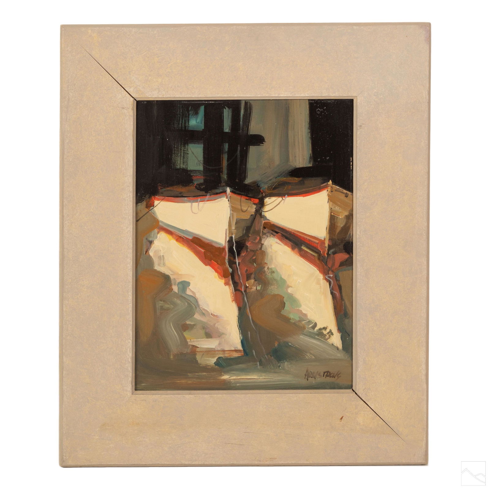 Geoffrey D. Armstrong b.1928 Abstract Oil Painting (1 of 6)