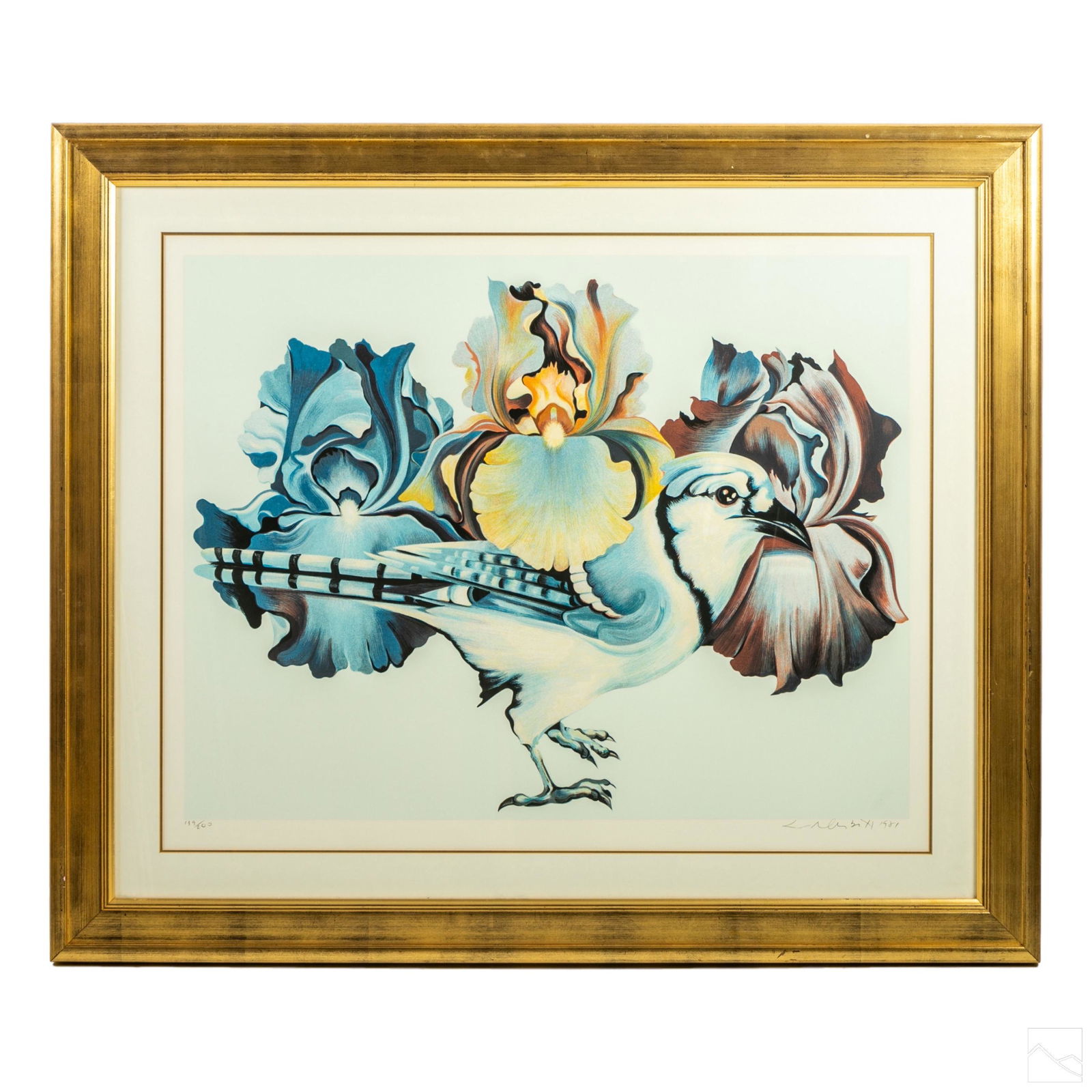 Lowell Nesbitt 1933-1993 LE Orchids and Bird Litho (1 of 6)