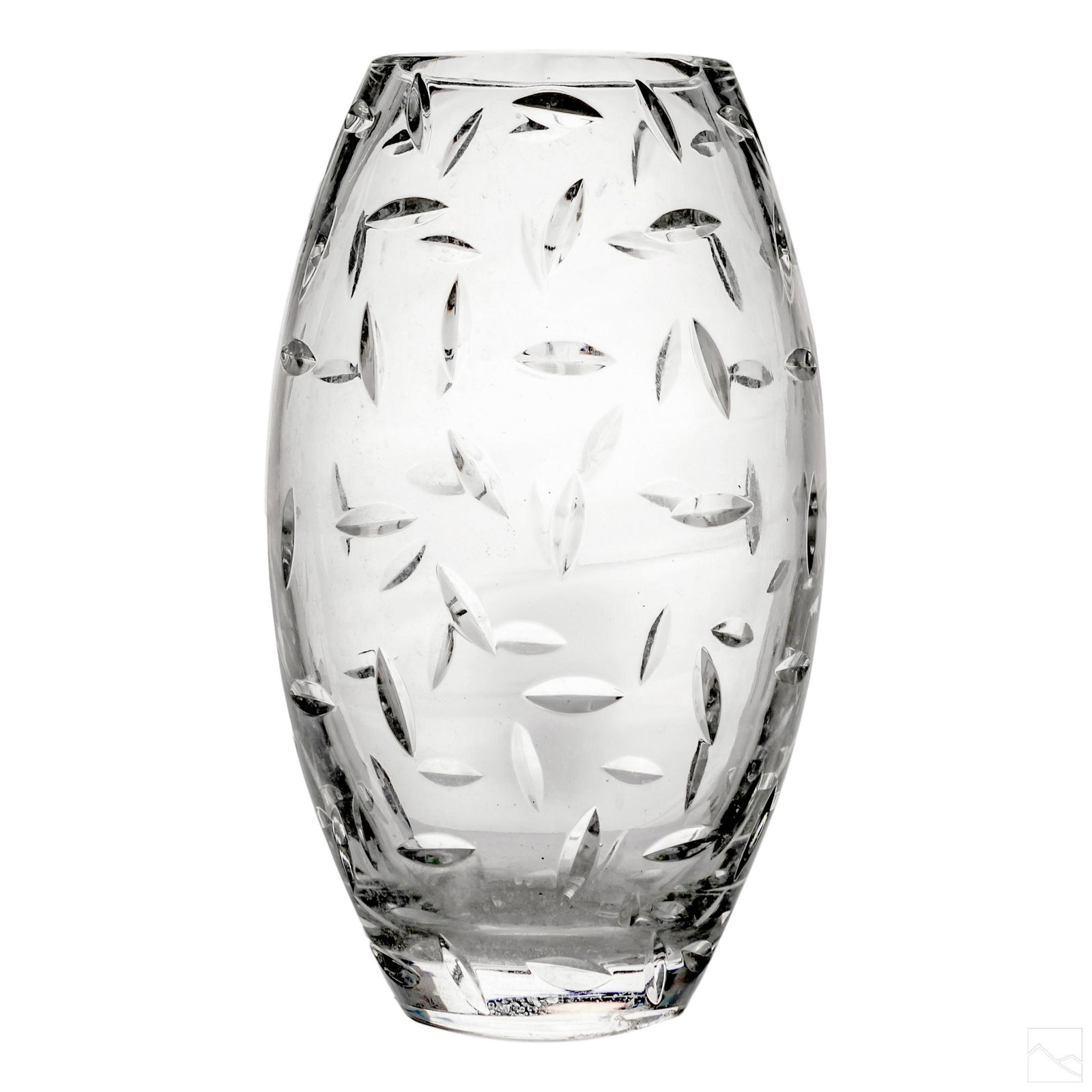 Tiffany & Co 16" Glass Crystal Floral Planter Vase (1 of 7)