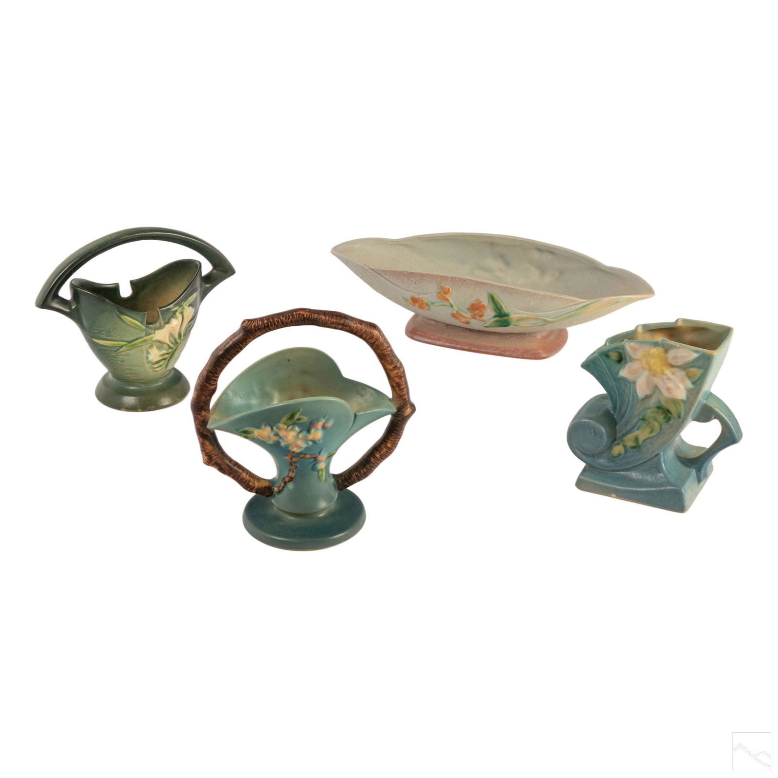 Roseville Art Pottery Vases and Console Bowl Group (1 of 14)