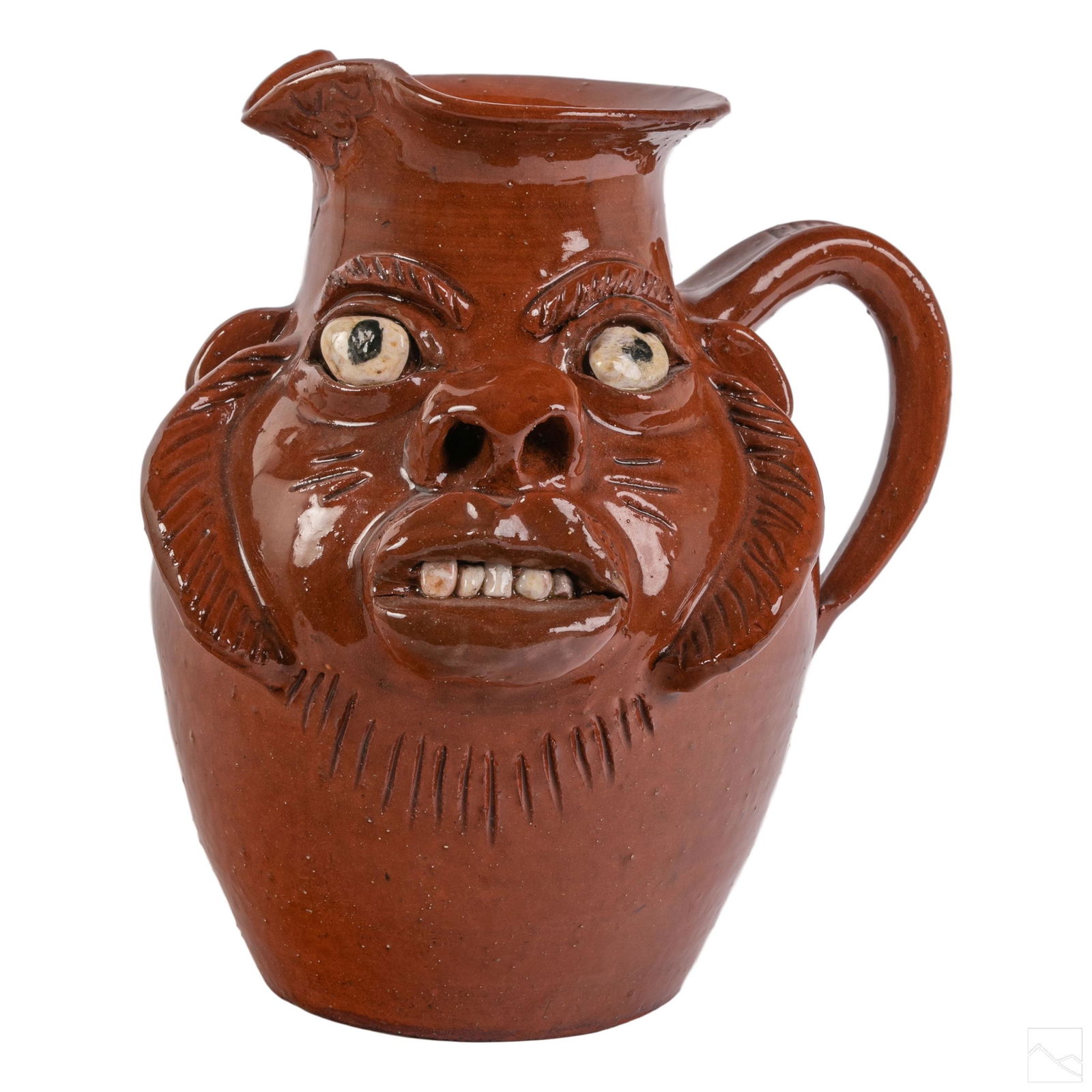 Albert Hodge (b1941) American Folk Art Pottery Jug (1 of 9)