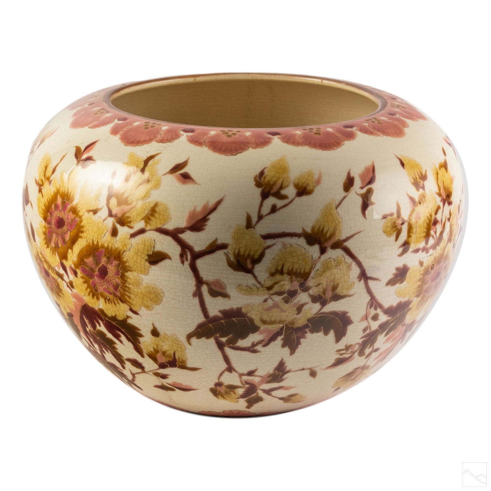 Zsolnay Hungarian Art Pottery Antique Jardiniere (1 of 6)