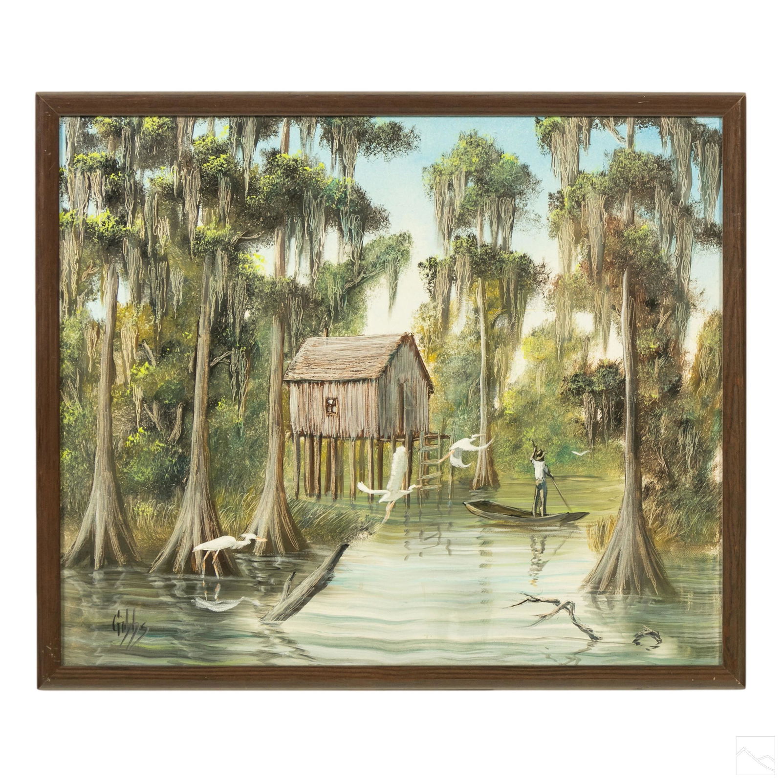 Joe D Gibbs (1948-1998) Florida Landscape Painting (1 of 5)