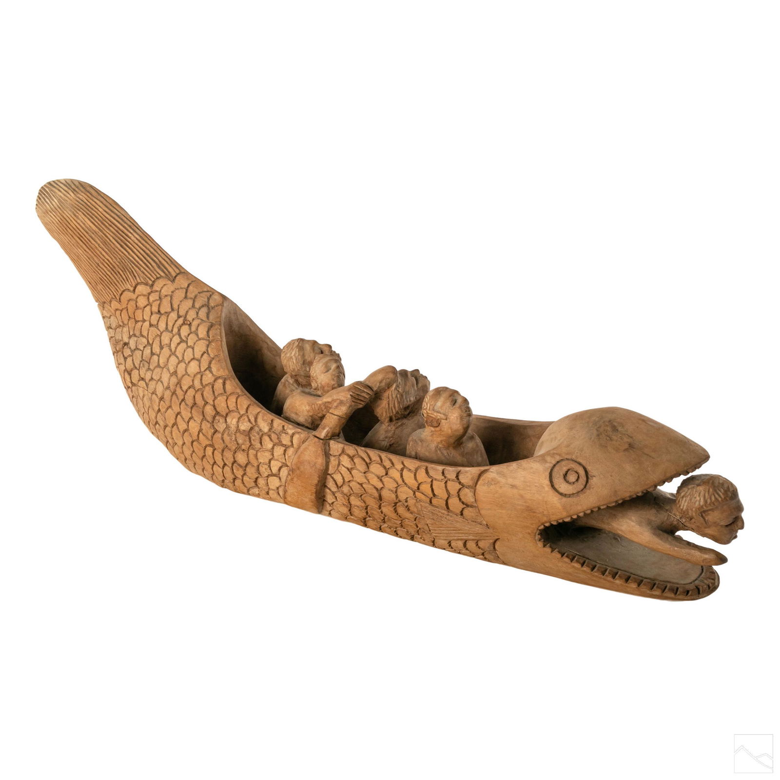 Nacius Joseph Haitian Folk Art 32" Wood Sculpture (1 of 6)