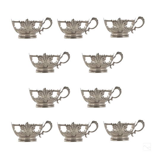 Tiffany & Co. Sterling Silver Cup Holders Set 622g