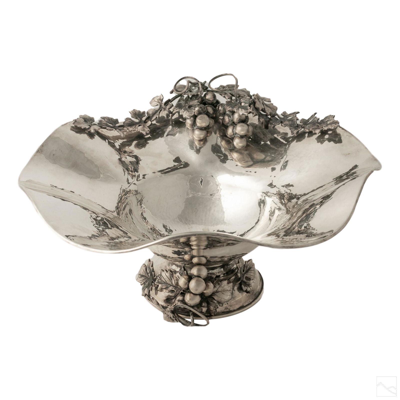 900 Silver Grapevine & Leaf Centerpiece Bowl 1118g (1 of 6)