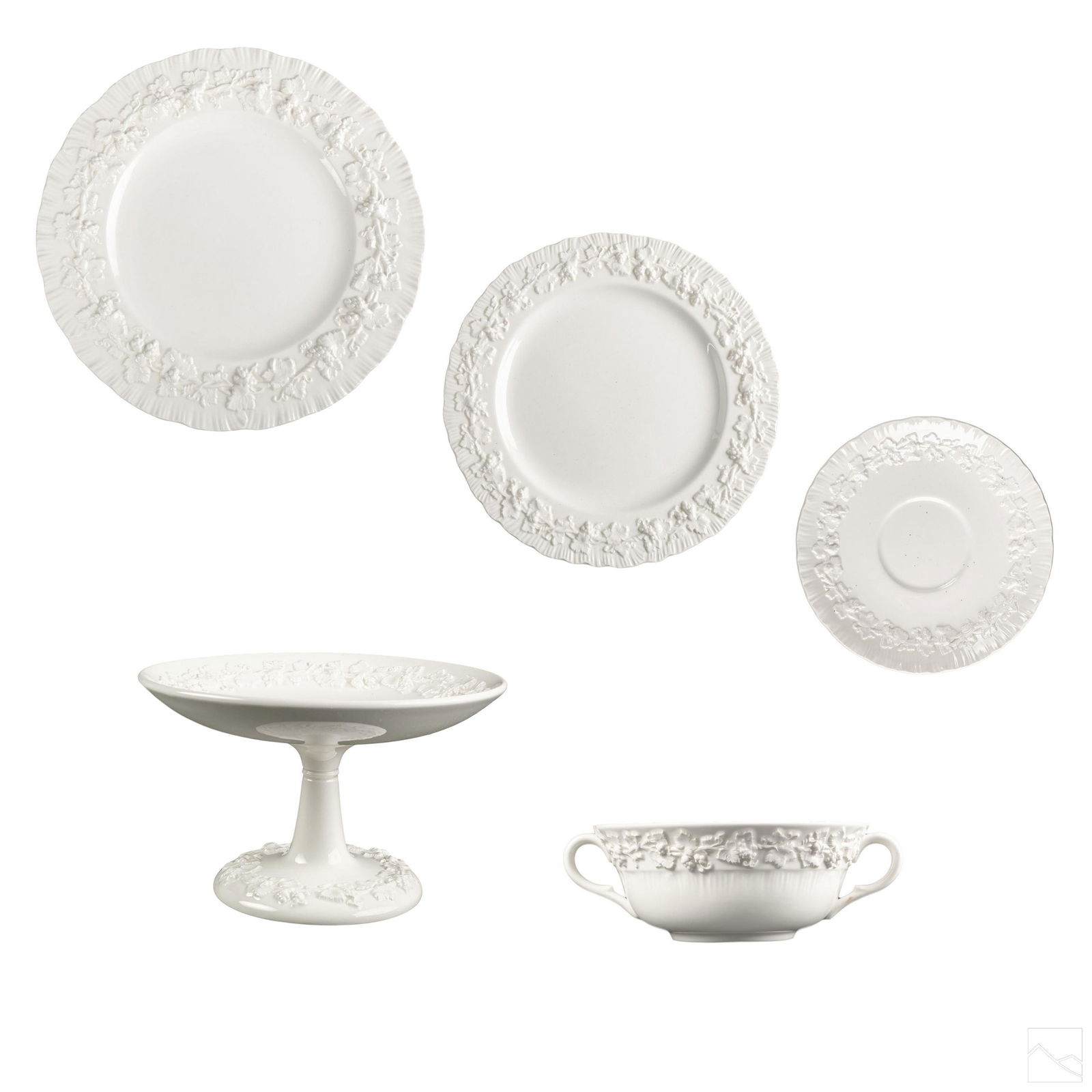 Wedgwood Etruria White Queensware China Group 54Pc (1 of 20)