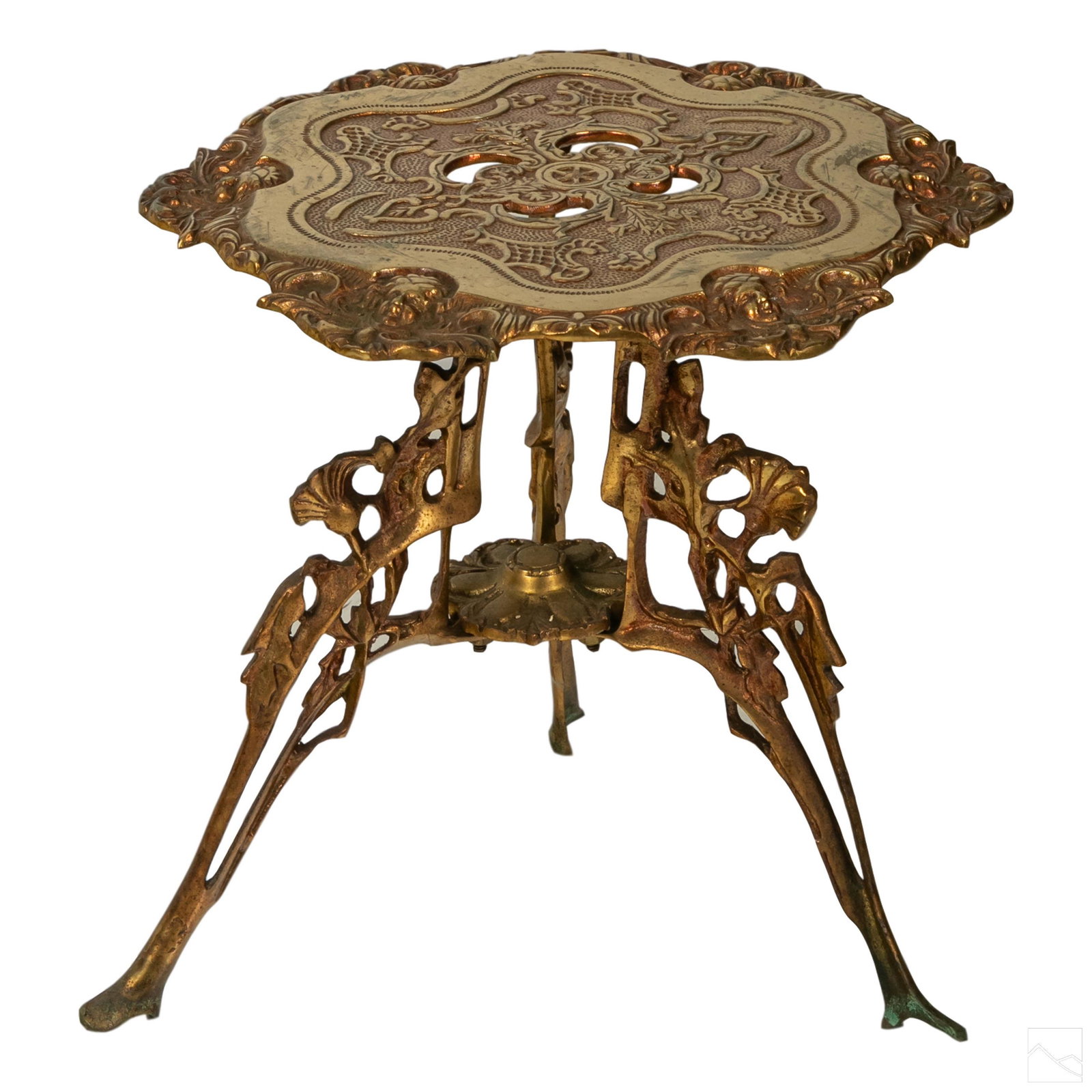 Victorian 15" Bronze Antique Ornate Pedestal Stand (1 of 5)