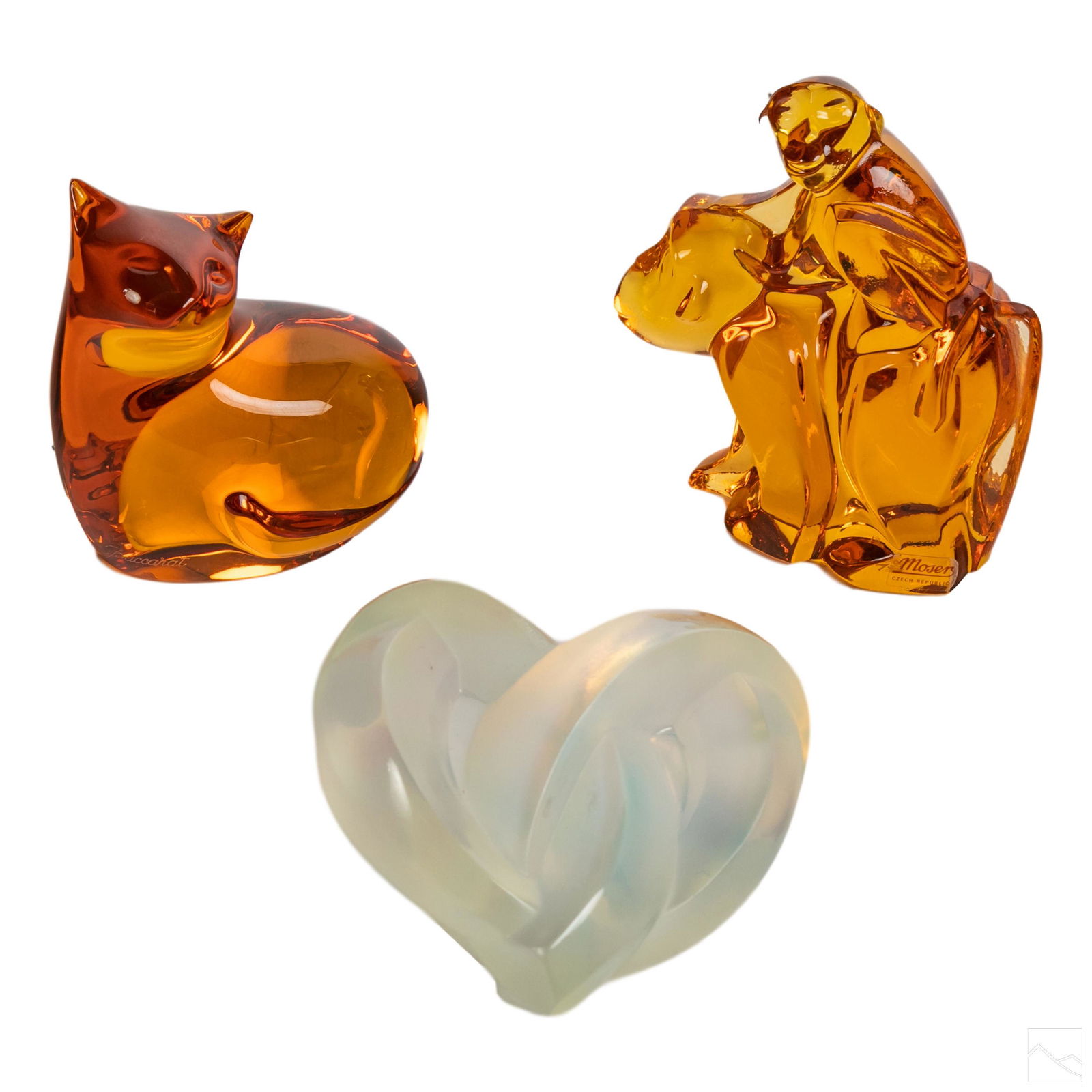 Lalique Baccarat Moser Glass Crystal Figurines Lot (1 of 11)