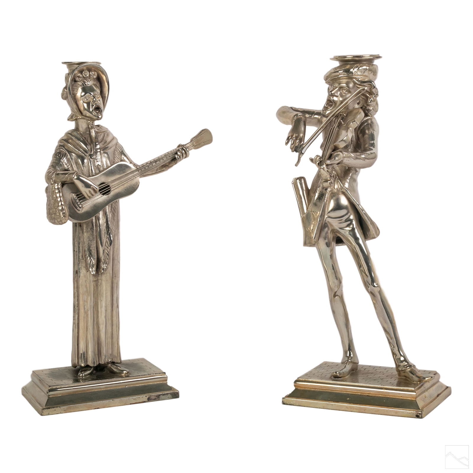 Reed & Barton Figural Silver Plate Candlesticks (1 of 8)