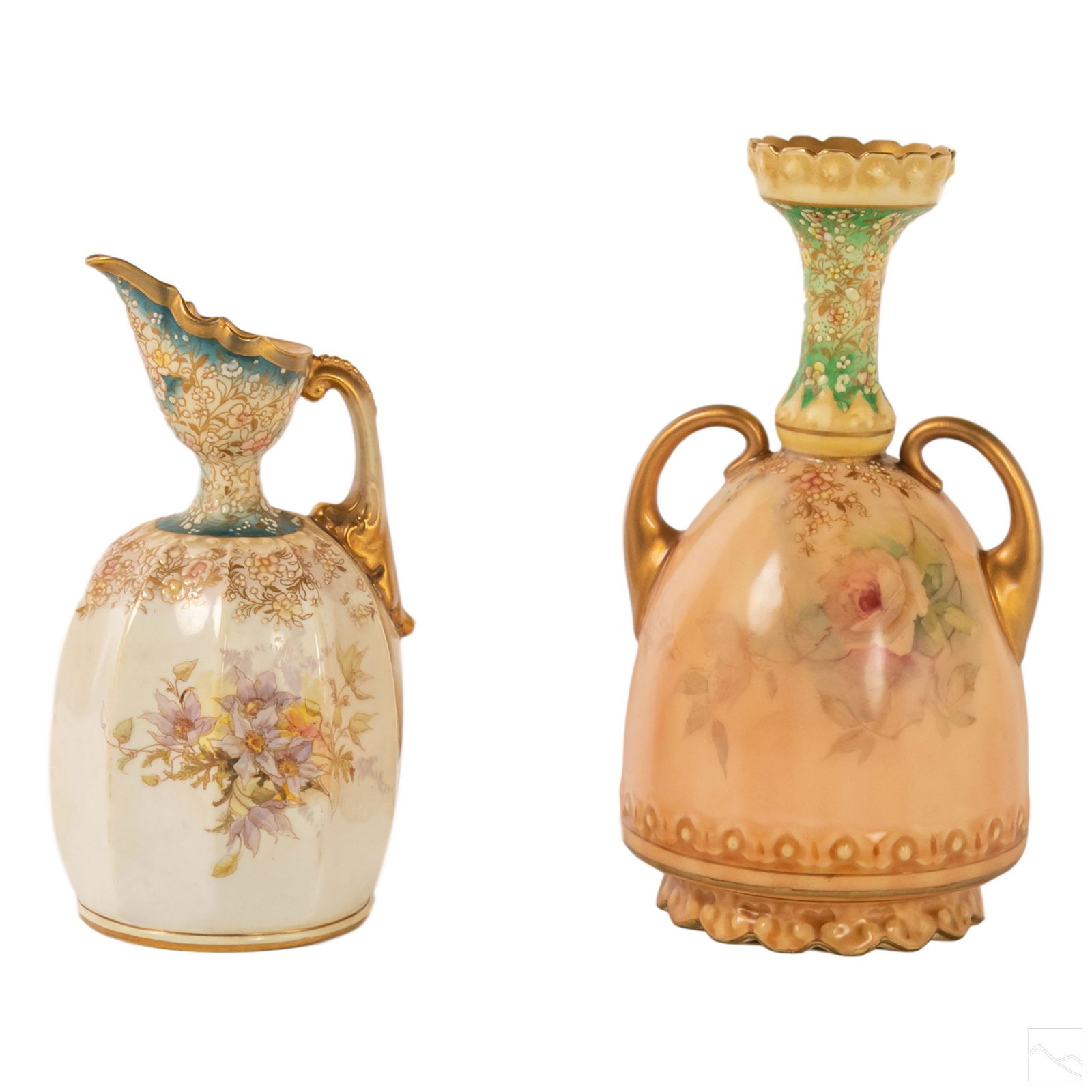 Doulton Burslem Antique Floral Vase Pitcher Group (1 of 11)