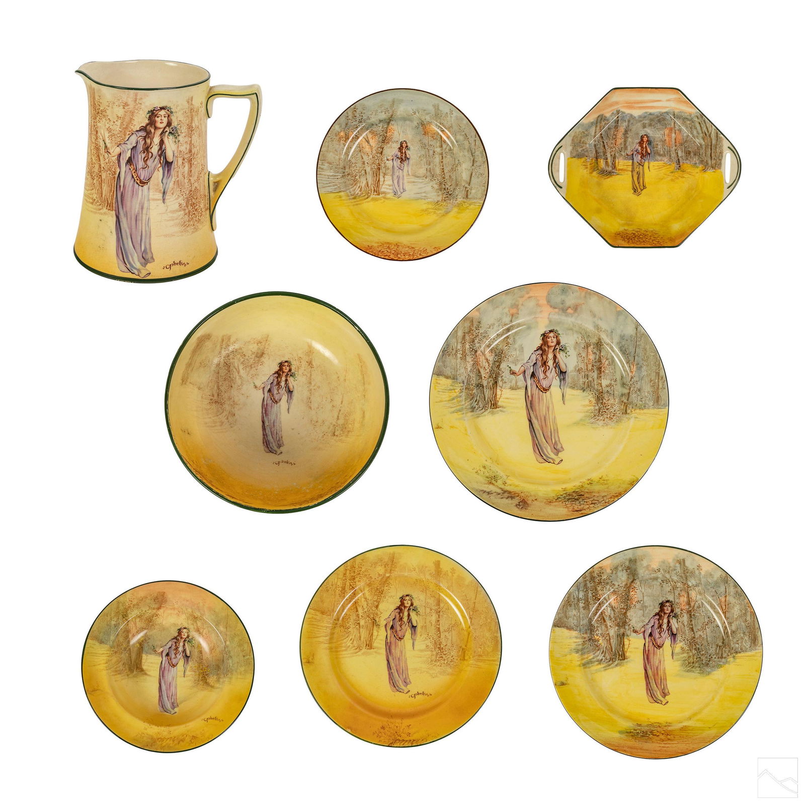Royal Doulton Antique Ophelia China Service Group (1 of 20)