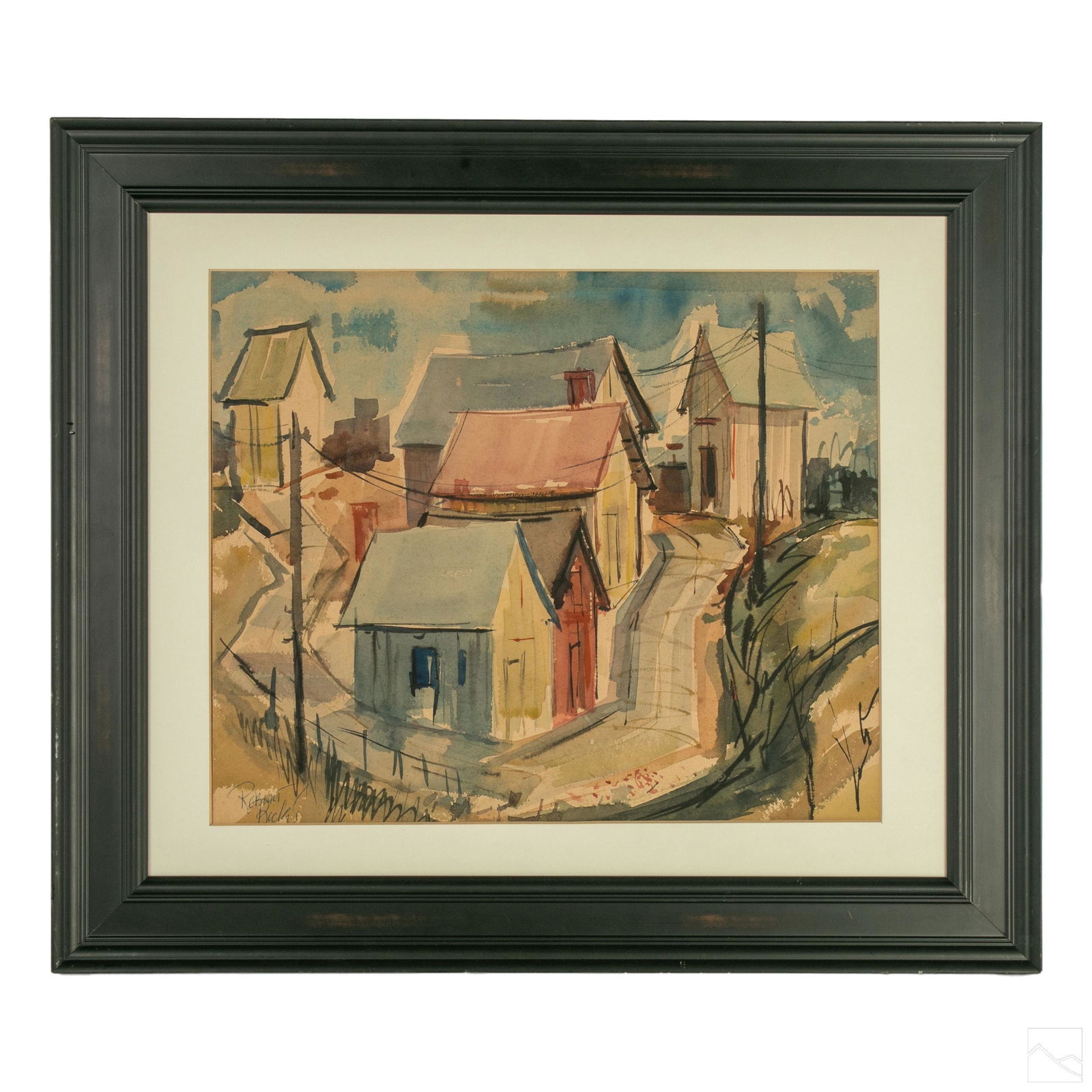 Provincetown Art Colony Style Signed WC Painting (1 of 5)