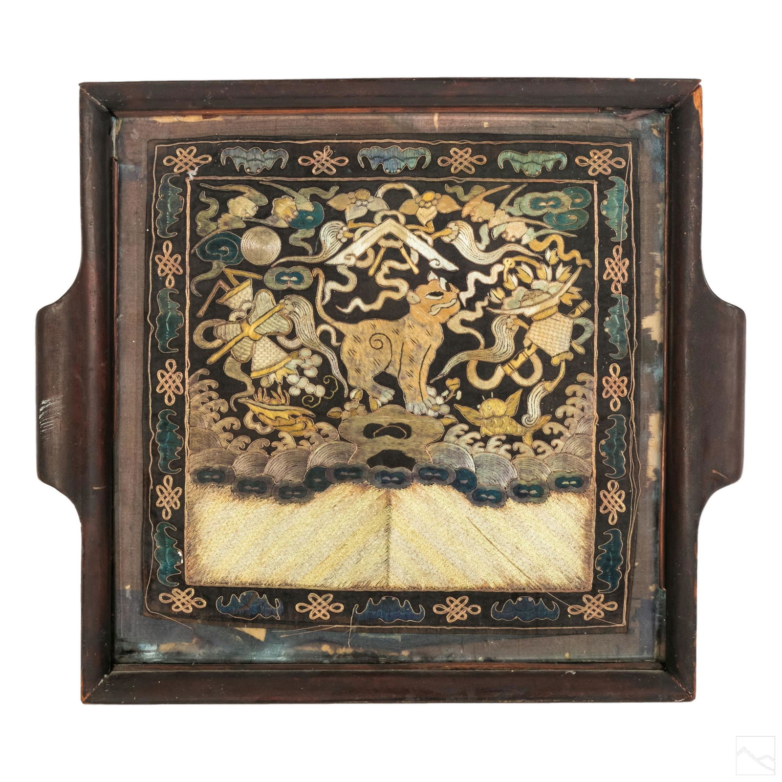Chinese Qing Dynasty Mandarin Square Rank Badge (1 of 5)