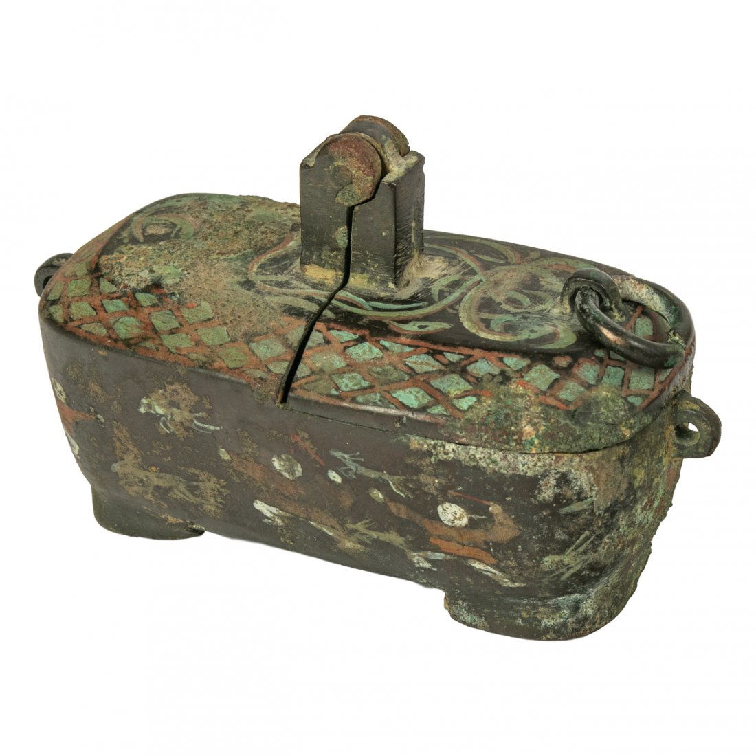 Chinese Han Dynasty (3rd Century) Bronze Oil Lamp (1 of 8)