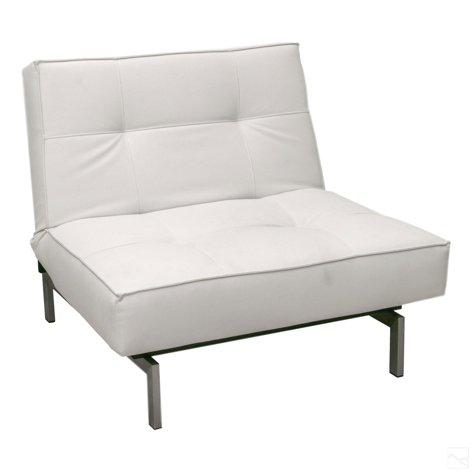 INNOVATION Living Modern White Leather Lounge Chair (1 of 7)