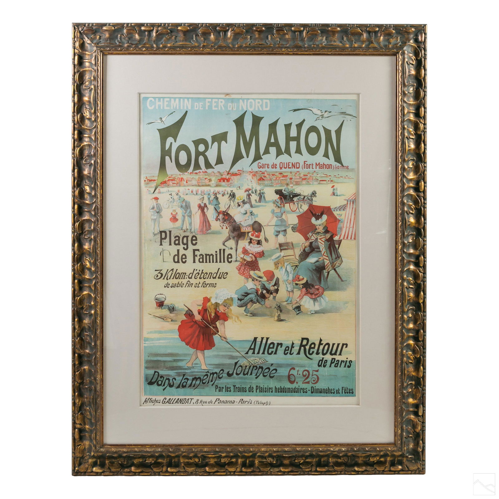 Fort Mahon Art Nouveau French Tourism Lithograph (1 of 5)