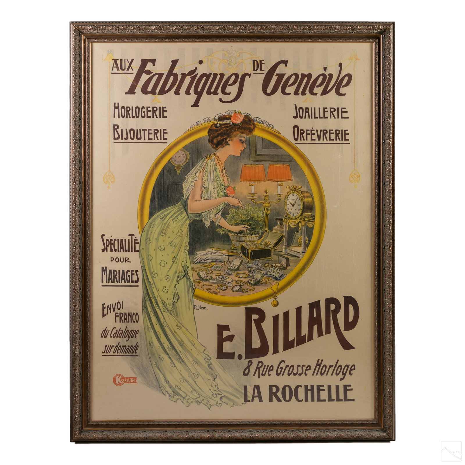 Fabriques de Geneve Art Nouveau Lithograph Poster (1 of 5)