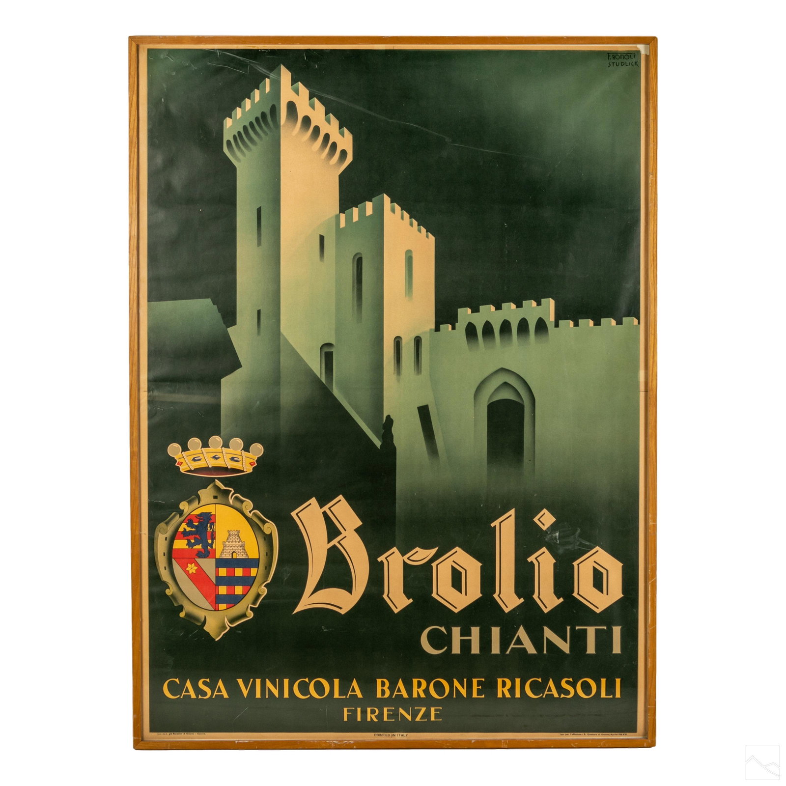 Filippo Romoli 1901-1969 Brolio Chianti Ad Poster (1 of 8)