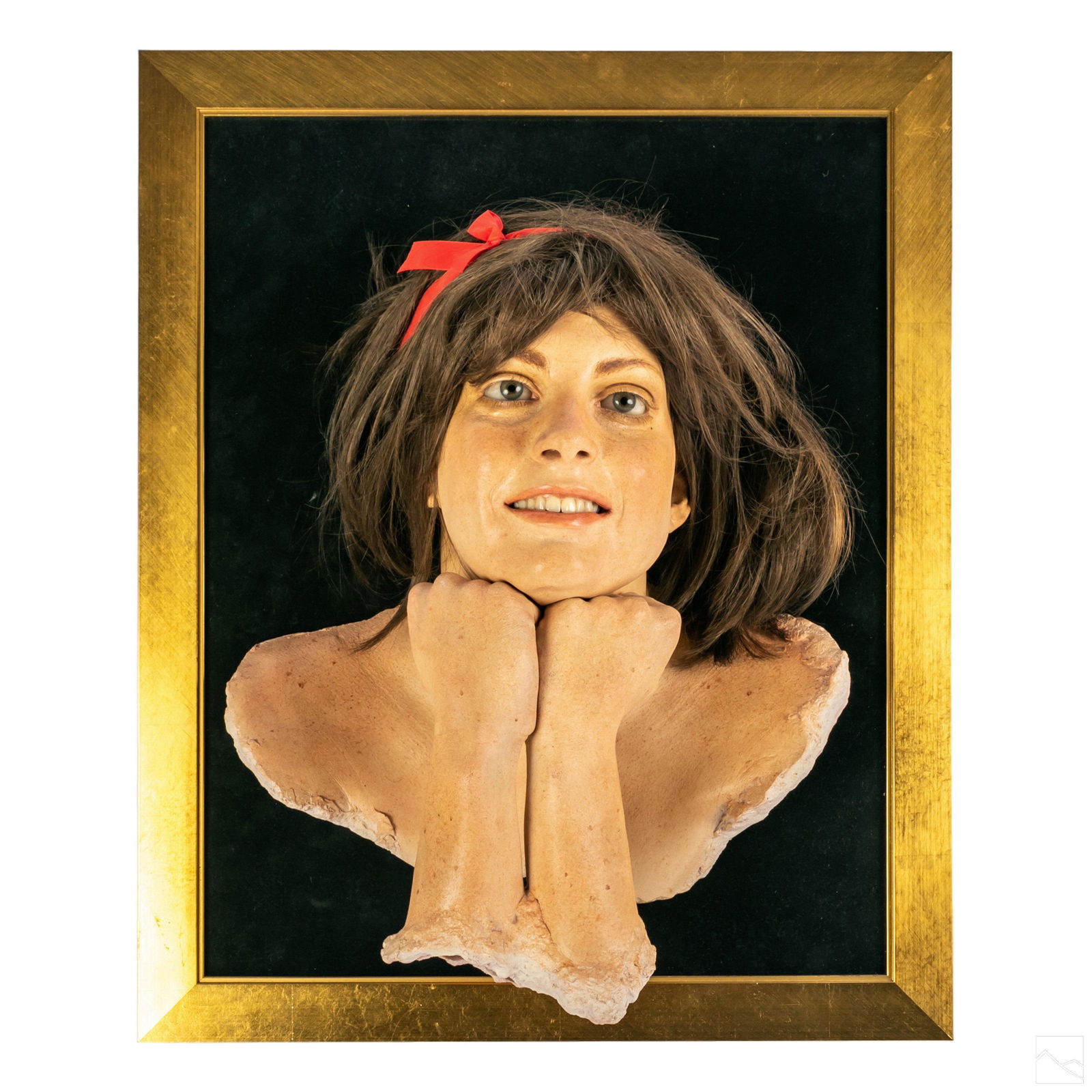 Marc Sijan b.1946 Smiling Girl Portrait Sculpture (1 of 7)