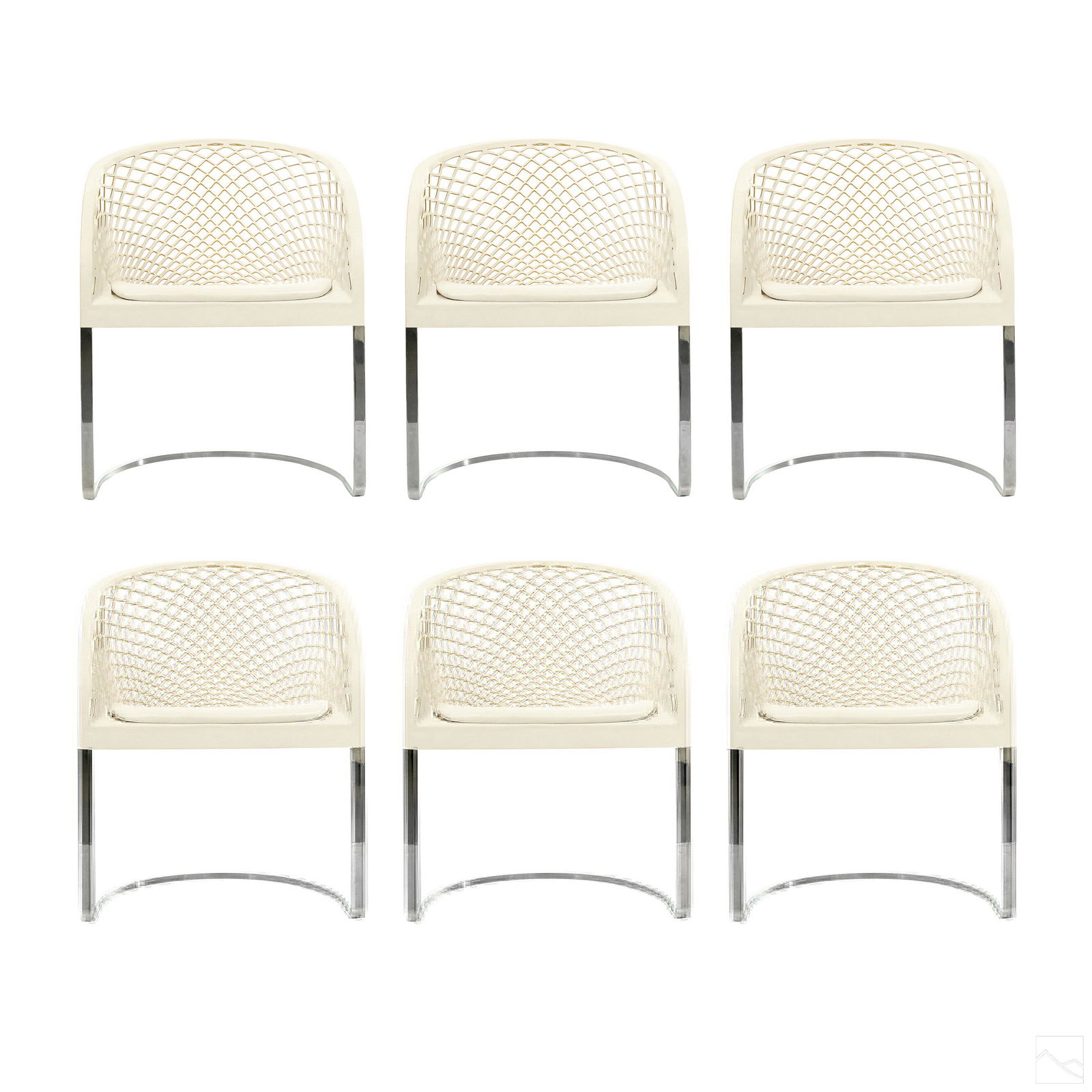 Matteo Grassi Italian Set of 6 Arete Dining Chairs (1 of 12)