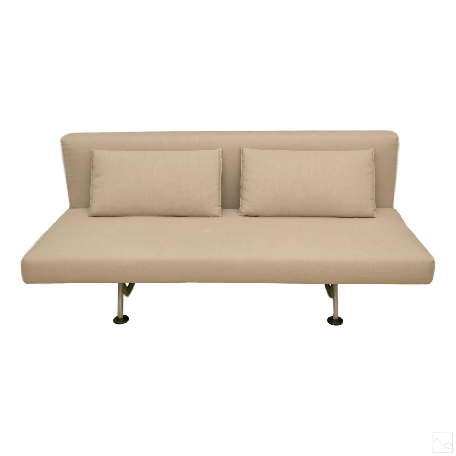 Tacchini Italy Modern White Folding Futon Sofa Bed (1 of 7)