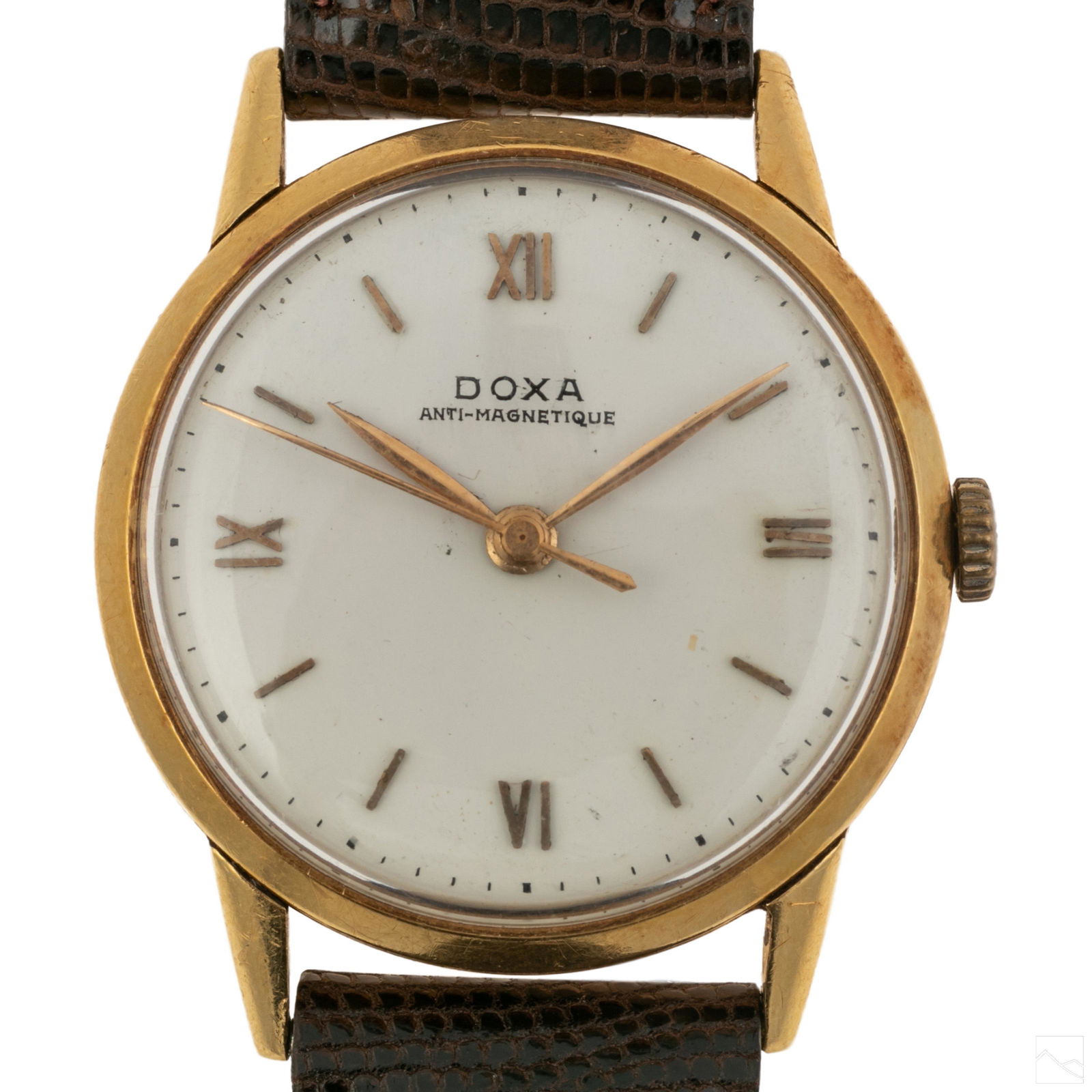 18K Solid Gold Doxa Mens Manual Wind Dress Watch (1 of 8)
