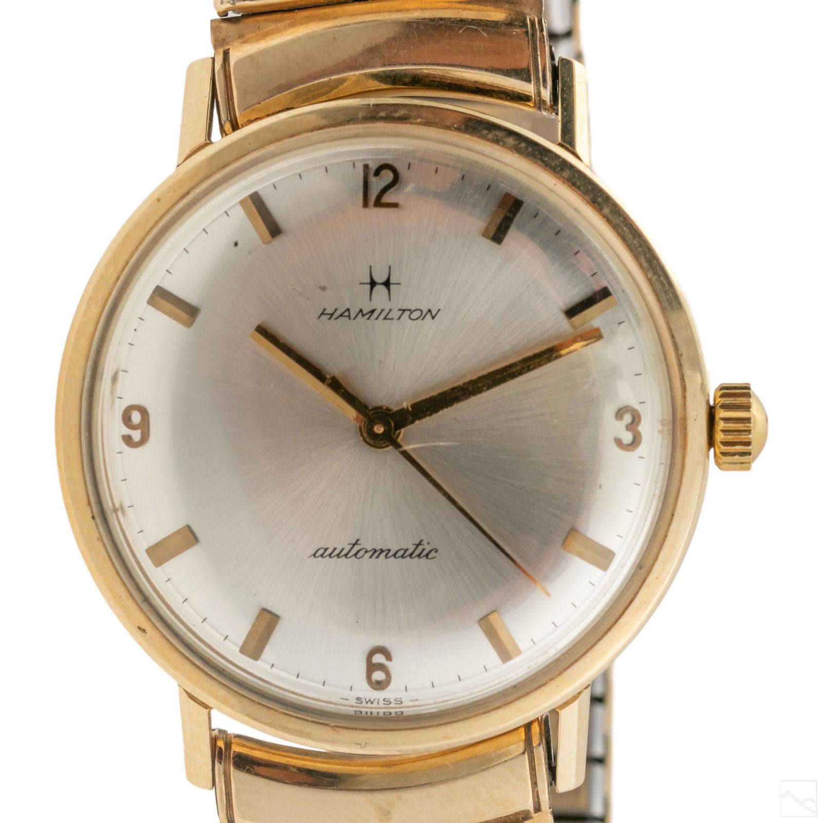 14K Gold Hamilton Mens Automatic Dress Wrist Watch (1 of 10)