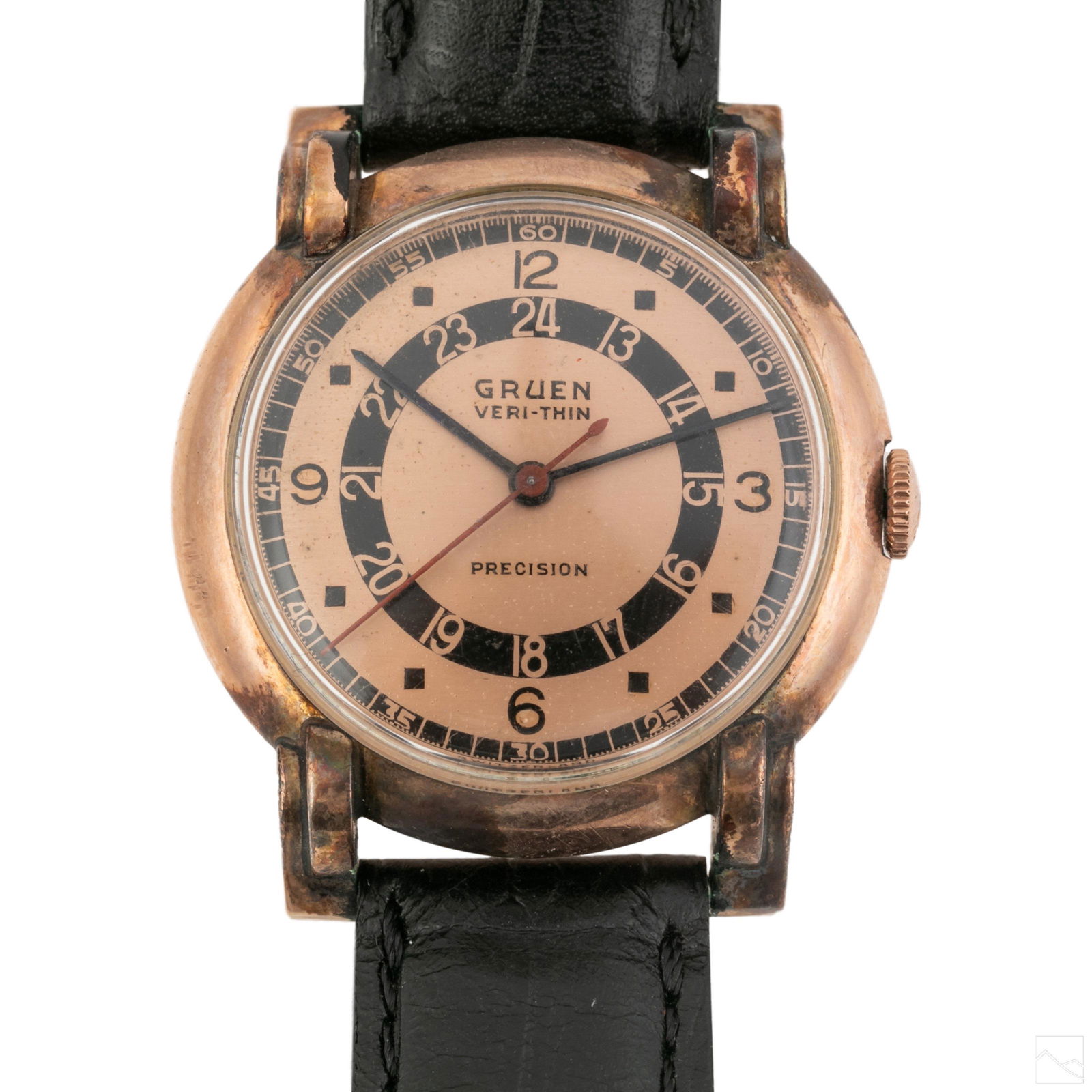 10K Gold Filled Gruen Veri Thin Manual Dress Watch (1 of 8)