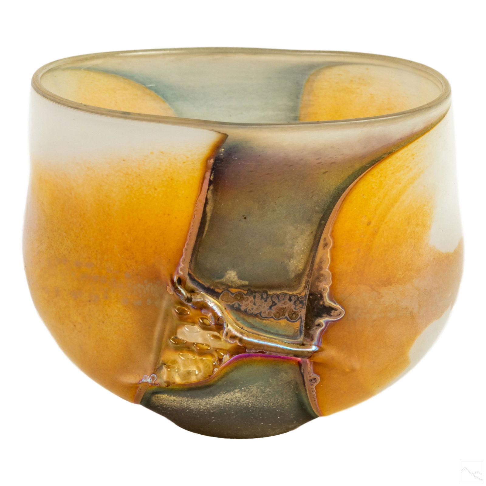 Robert Coleman b.1943 Flared Studio Art Glass Bowl (1 of 5)