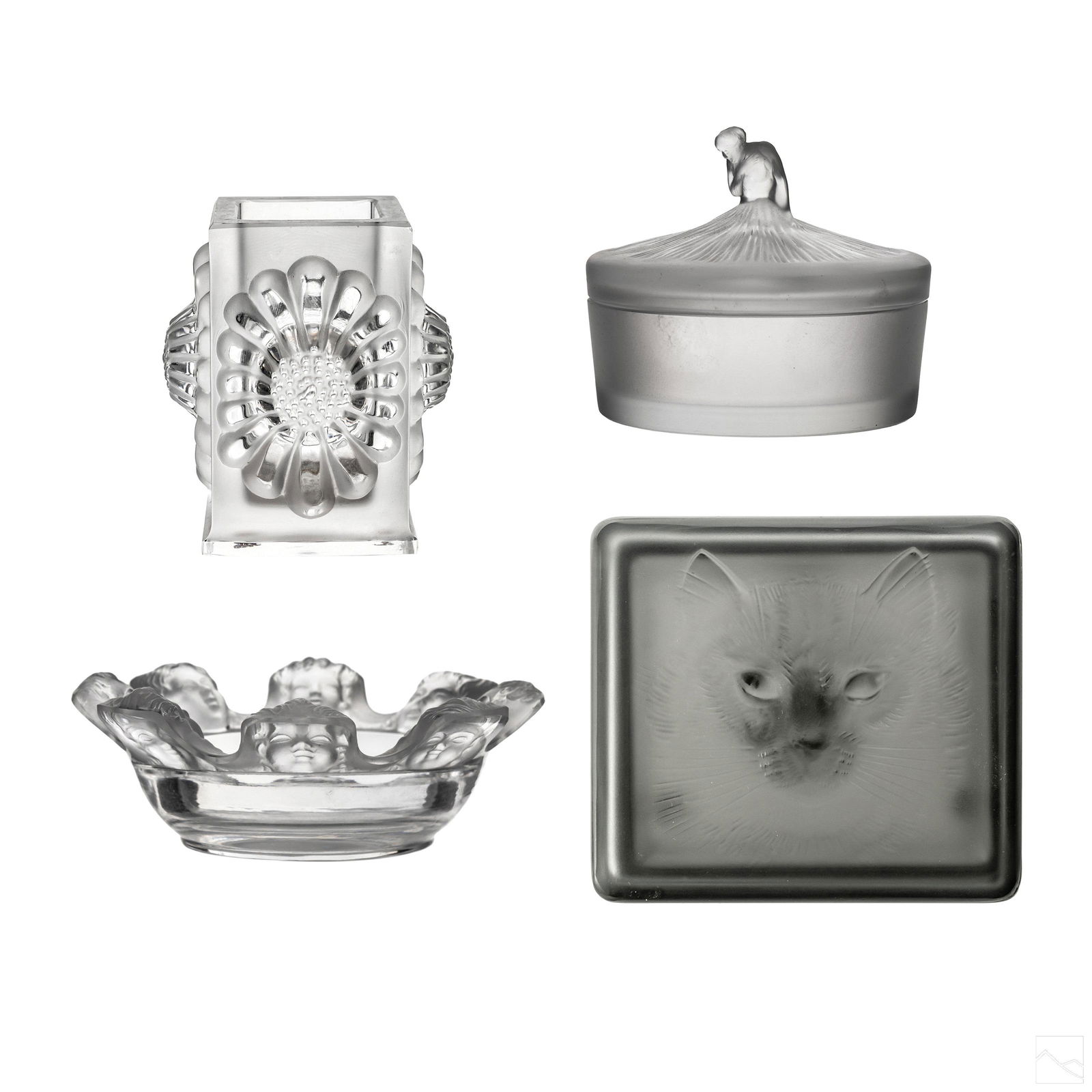 Lalique French Glass Crystal Trinket Boxes & Bowls (1 of 15)