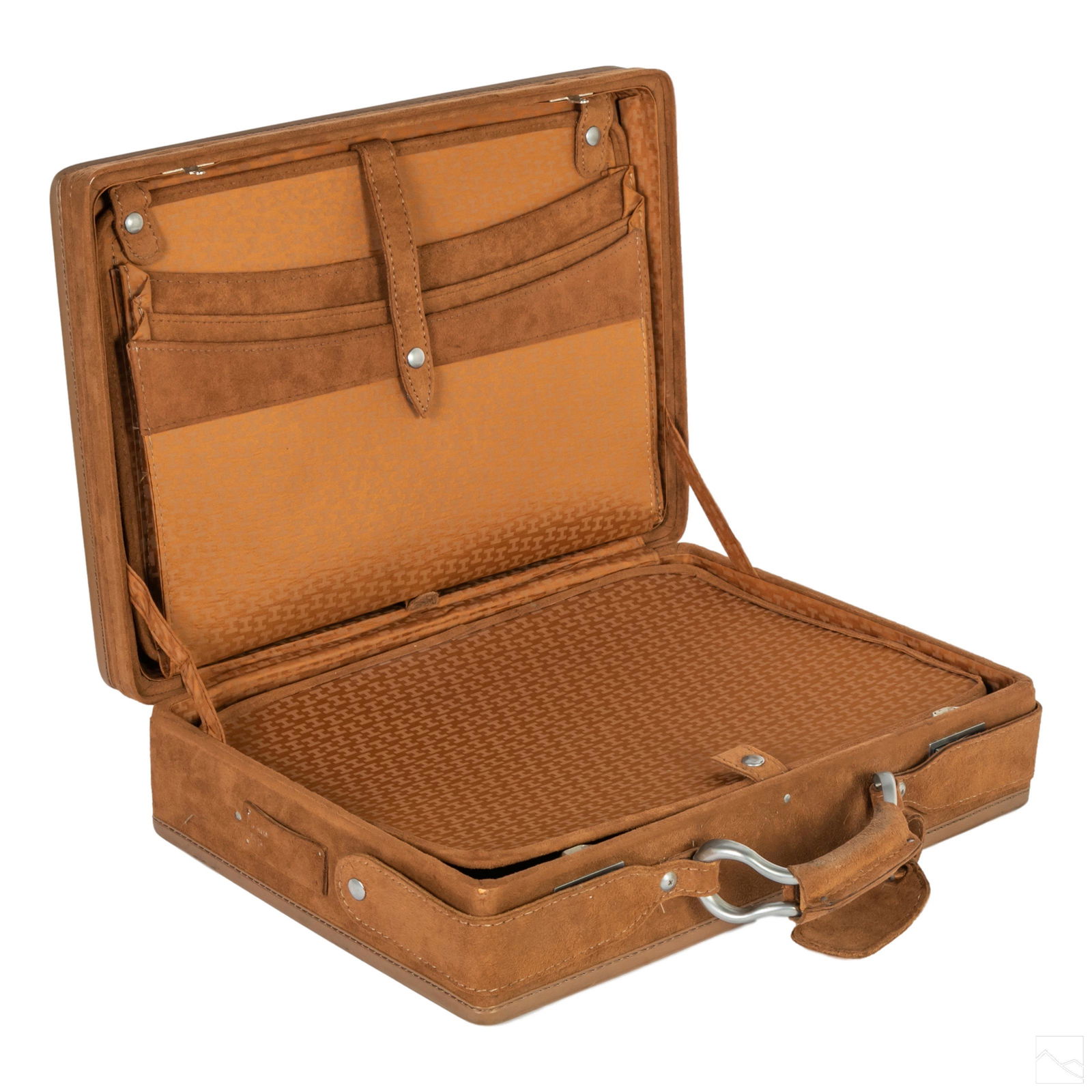 Hartmann MCM Hard Suede Leather Attache Briefcase (1 of 12)