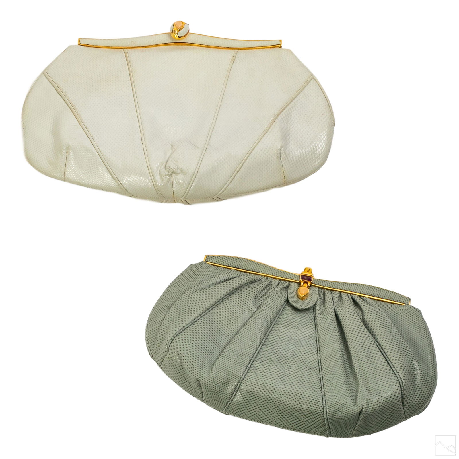 Judith Leiber Snakeskin Leather Evening Bag Purses (1 of 13)