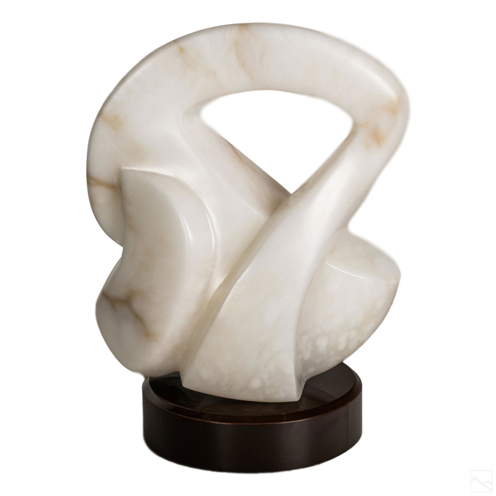 Modern Abstract Composition Alabaster Sculpture (1 of 5)